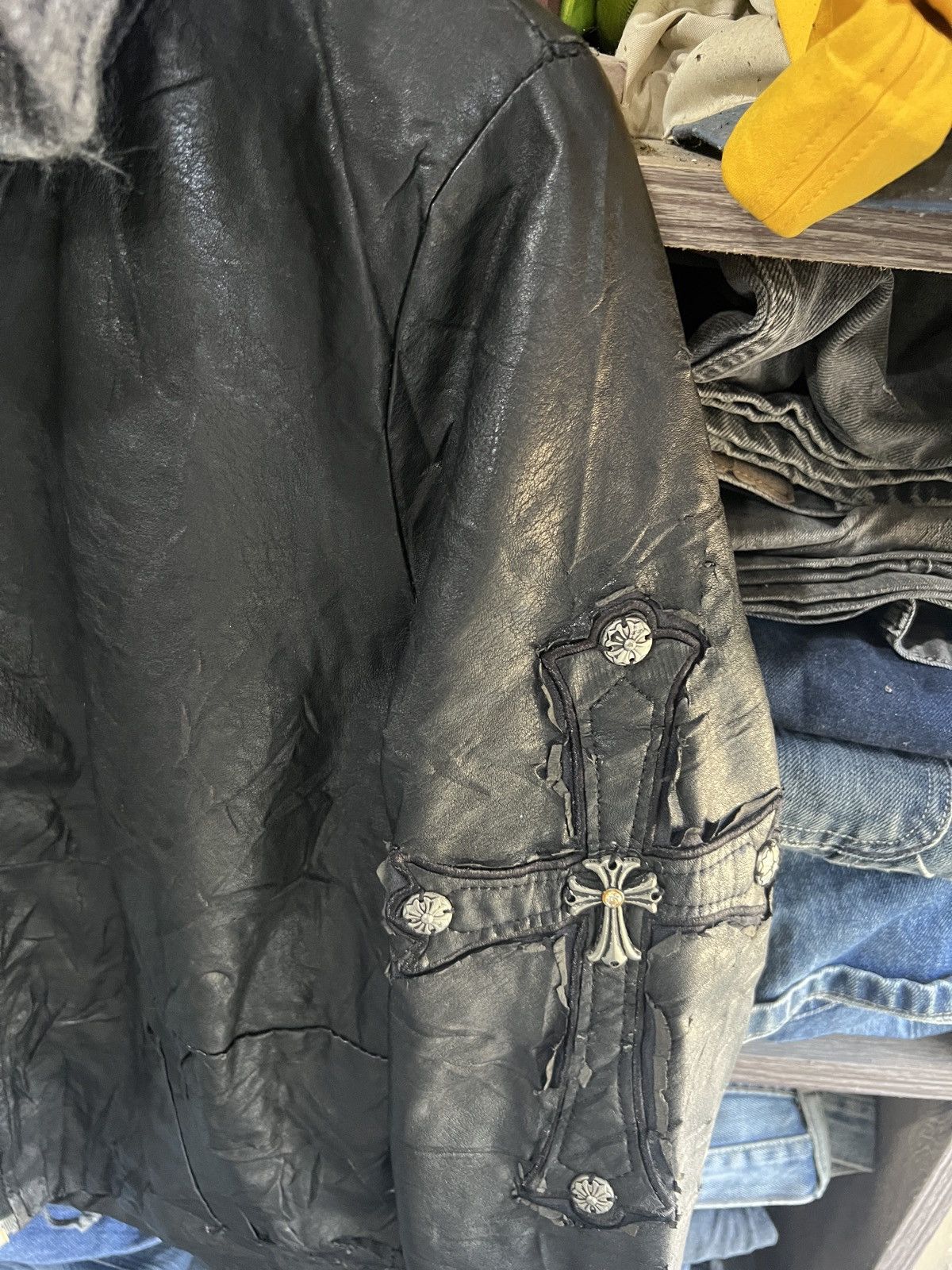 Other 🔥Distressed Yifan Collection Big Cross Jacket Size L / US 10 / IT 46 - 7 Thumbnail