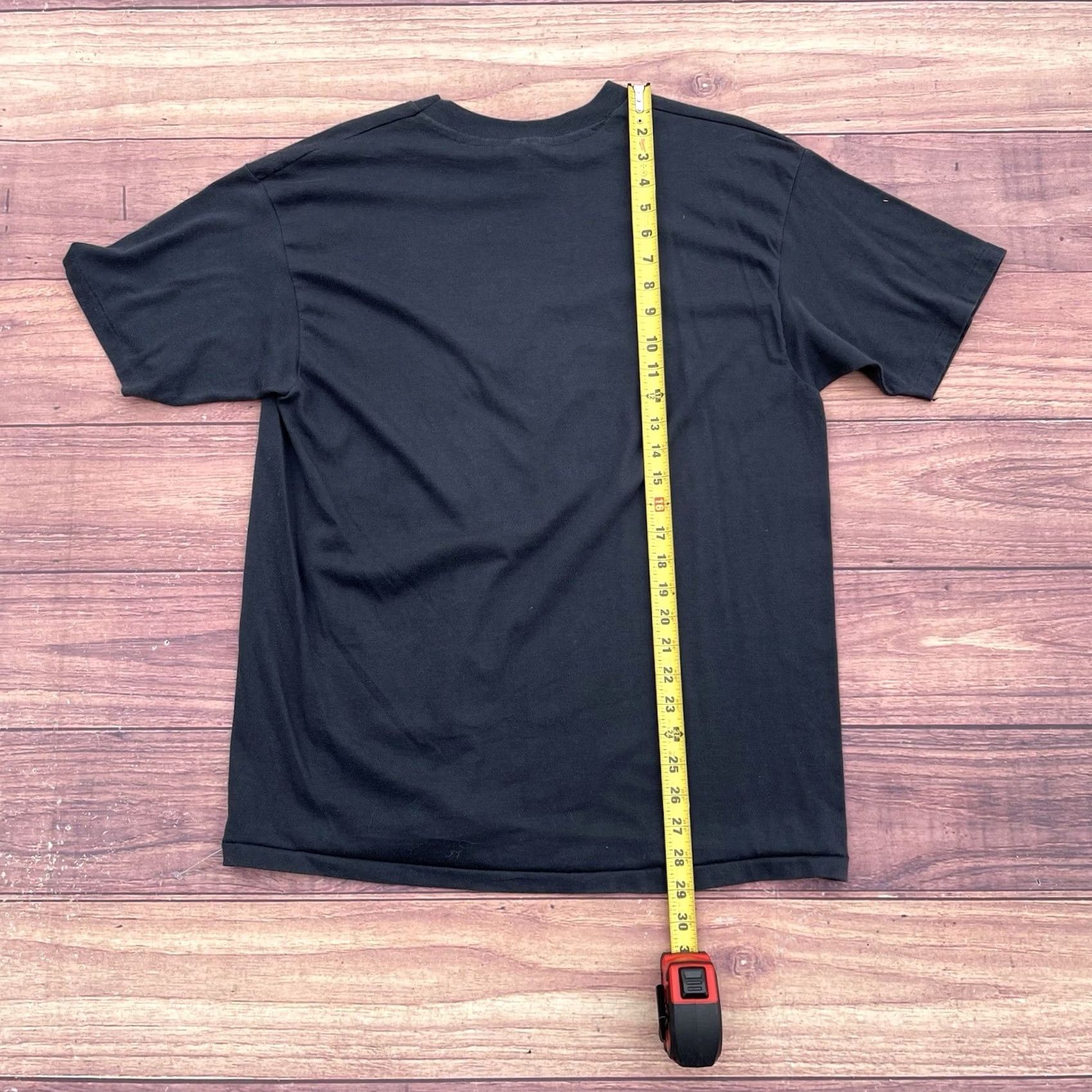 Hanes VINTAGE Hanes T-Shirt 50/50 Black Crew Neck Short Sleeve XL 80s New Orleans Jazz French Quarter Mardi Gras Horns 80s Mens Size US XL / EU 56 / 4 - 5 Thumbnail