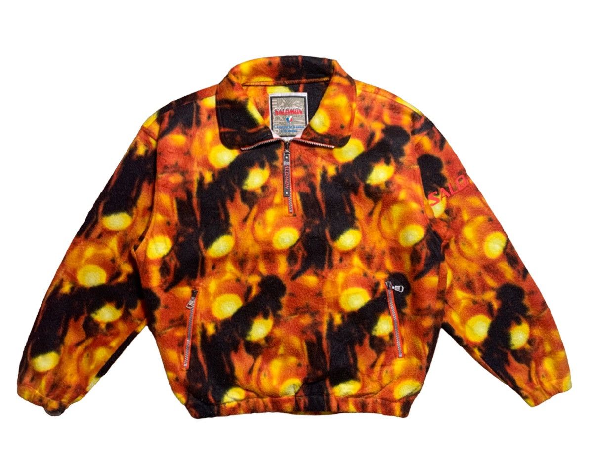 90s 00s Salomon fleece half zip pullover