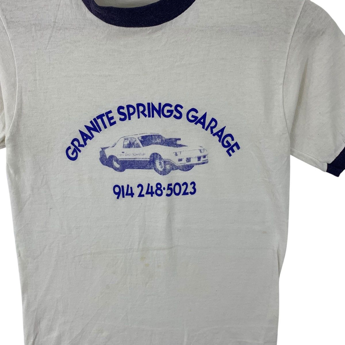 Garage Vintage 70’ GRANITE SPRINGS GARAGE Chevrolet Berreta Tee Size XXS / US 00 / IT 34 - 3 Thumbnail