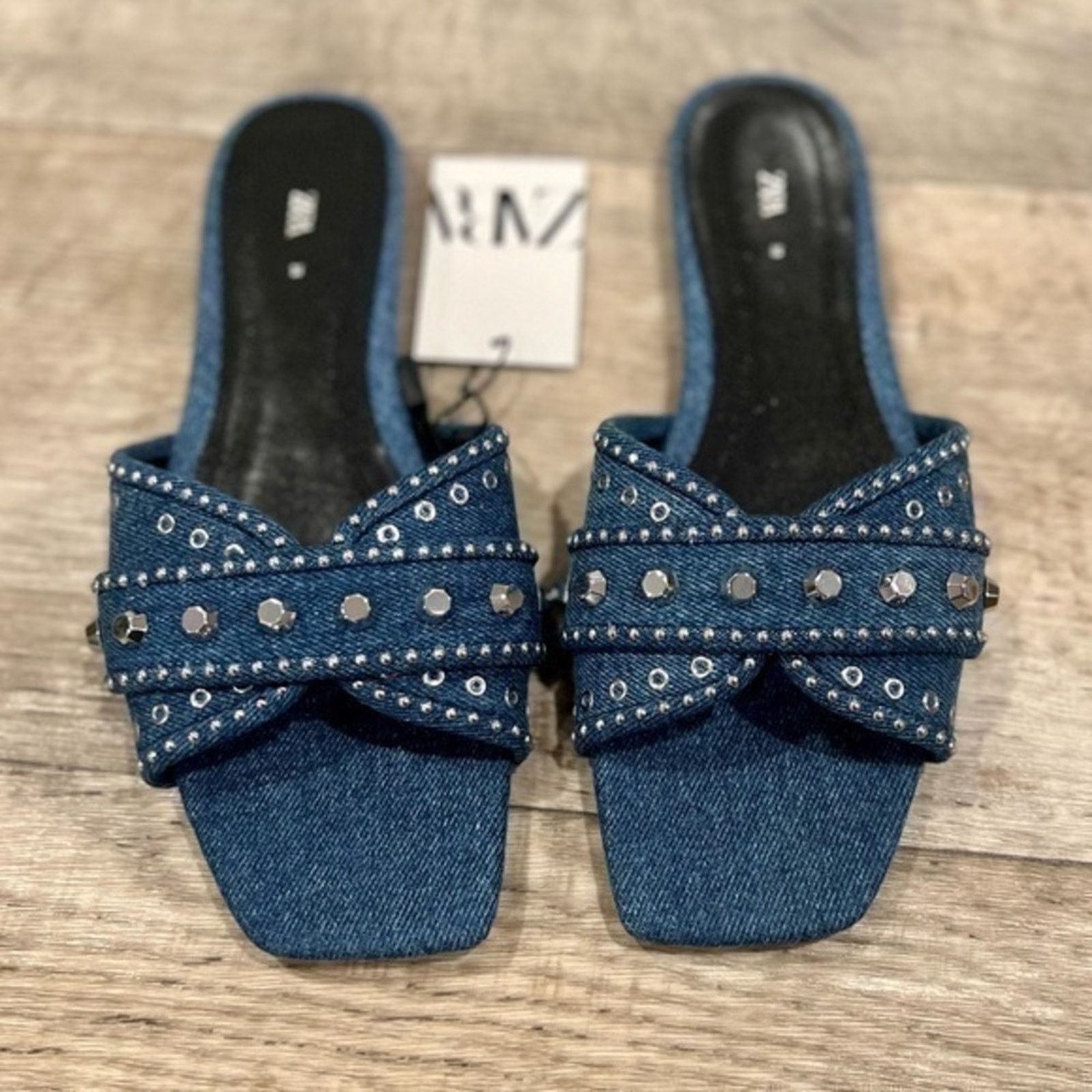 Zara ZARA Square Toe Flats NWT Size US 8 / IT 38 - 15 Thumbnail