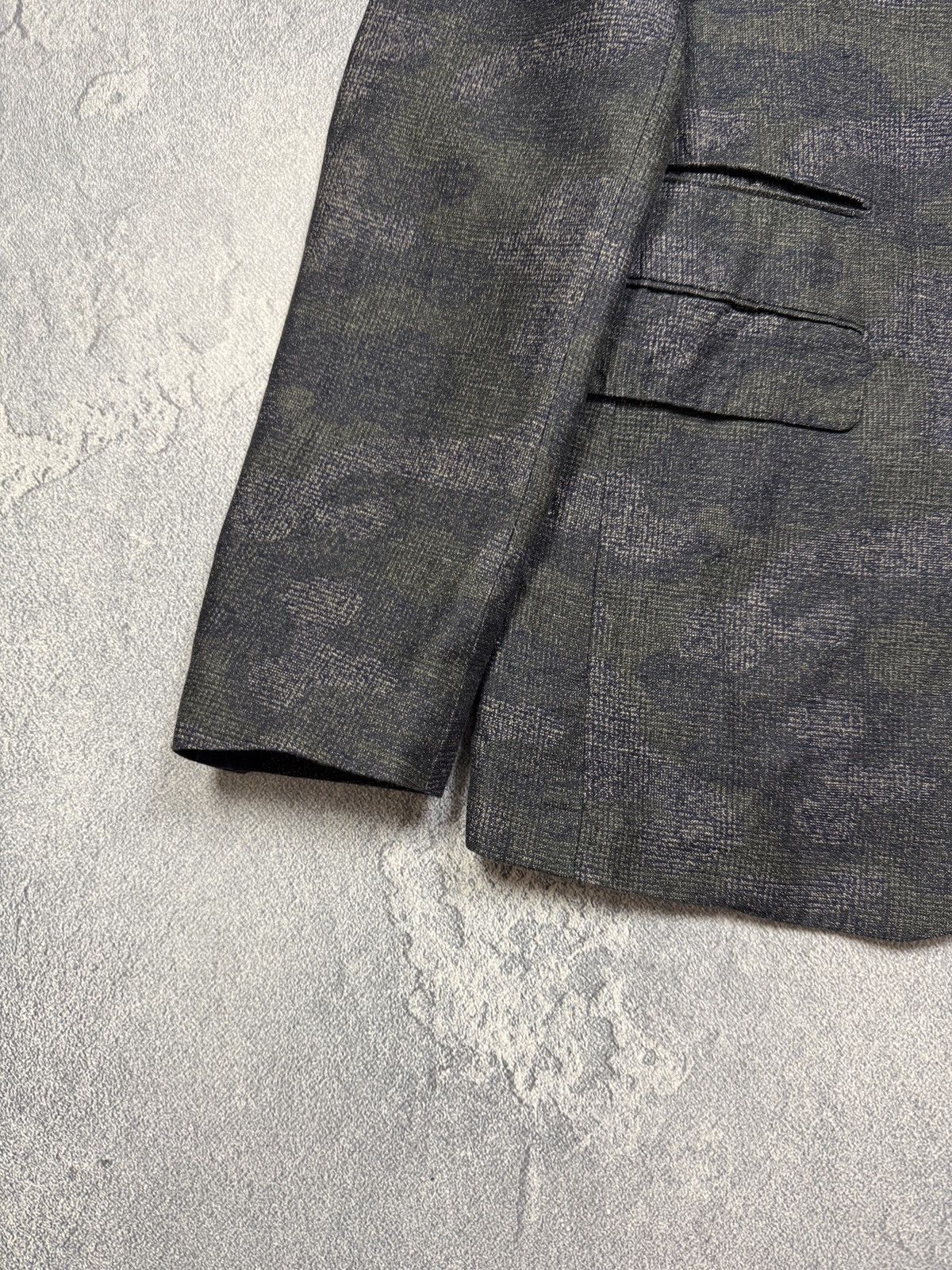 Tagliatore Tagliatore Herringbone Blazer Jacket with Elbow Patches Size 48R - 4 Thumbnail