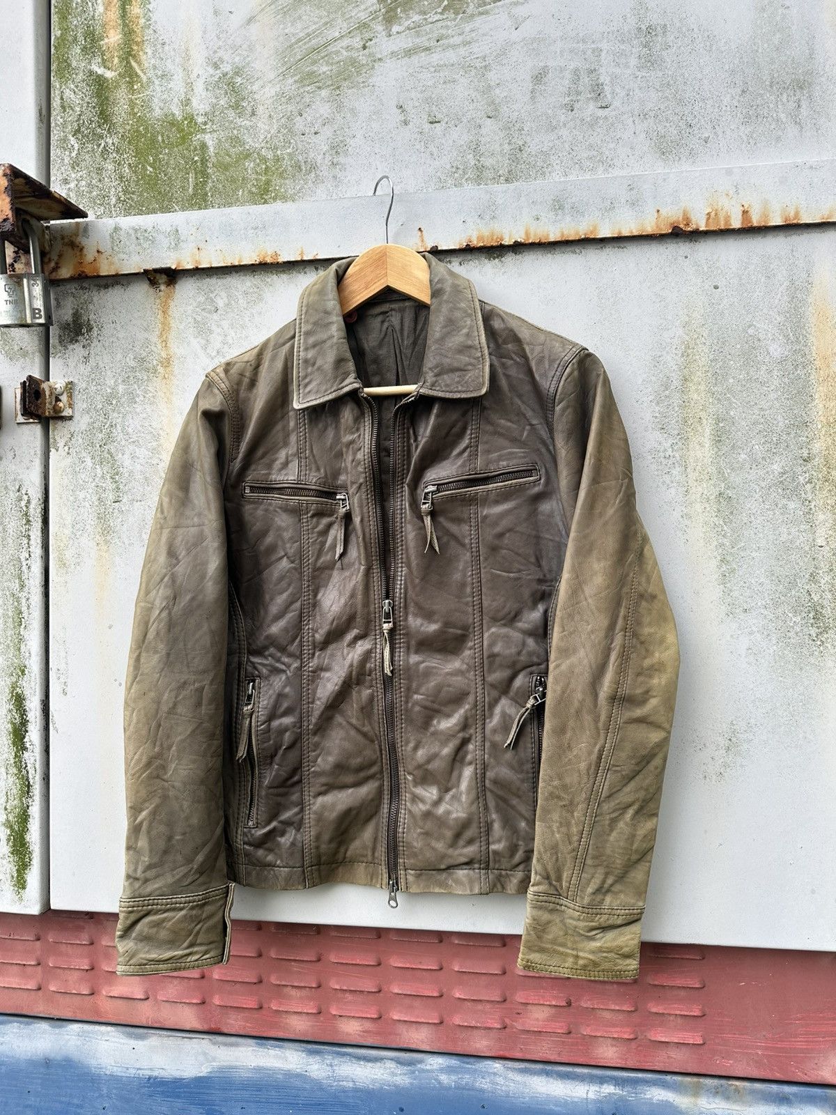 Vintage 👹Vintage Hemispheres Paris Leather Jacket Size US S / EU 44-46 / 1 - 2 Thumbnail