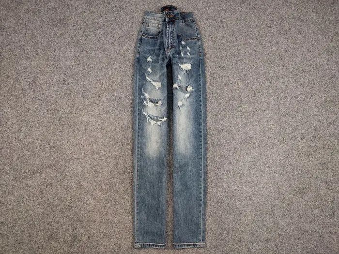 Von Dutch Vintage 90's Von Dutch Kustom Made Distressed Denim Jeans Size US 34 / EU 50 - 1 Thumbnail