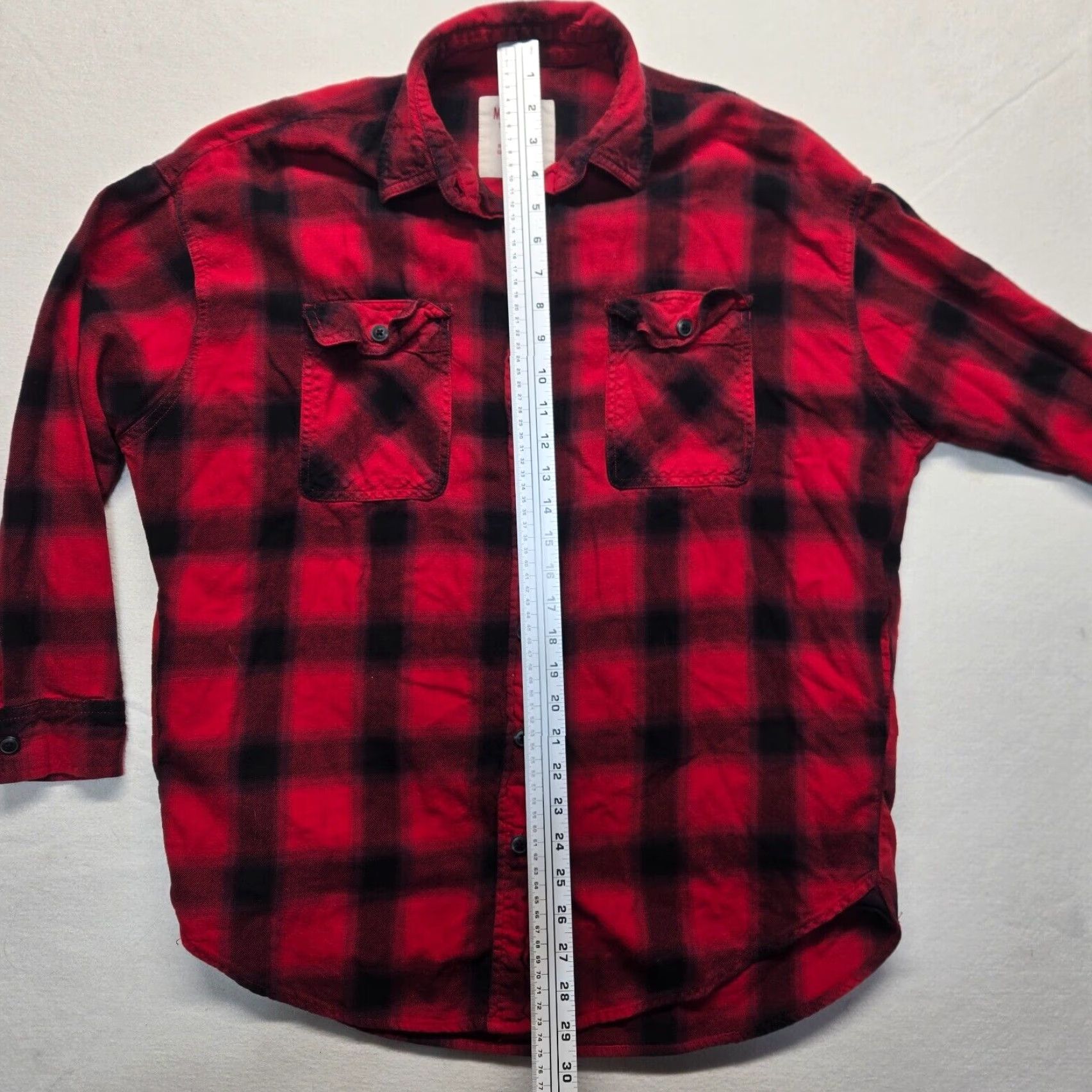 Mossimo Mossimo Supply Co Shirt Over Size Plaid Flannel Adult Men's Size S Small Red Cotton Button-Up Size S / US 4 / IT 40 - 7 Thumbnail