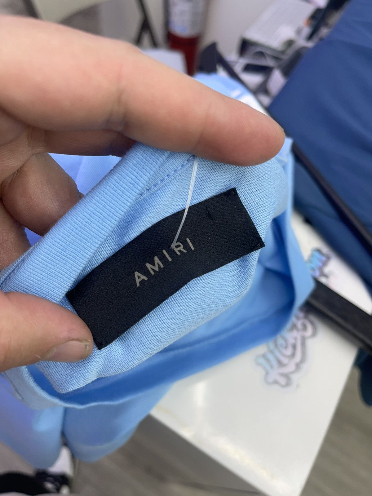 Amiri Amiri MA tee (carolina blue) Size US XXL / EU 58 / 5 - 3 Thumbnail