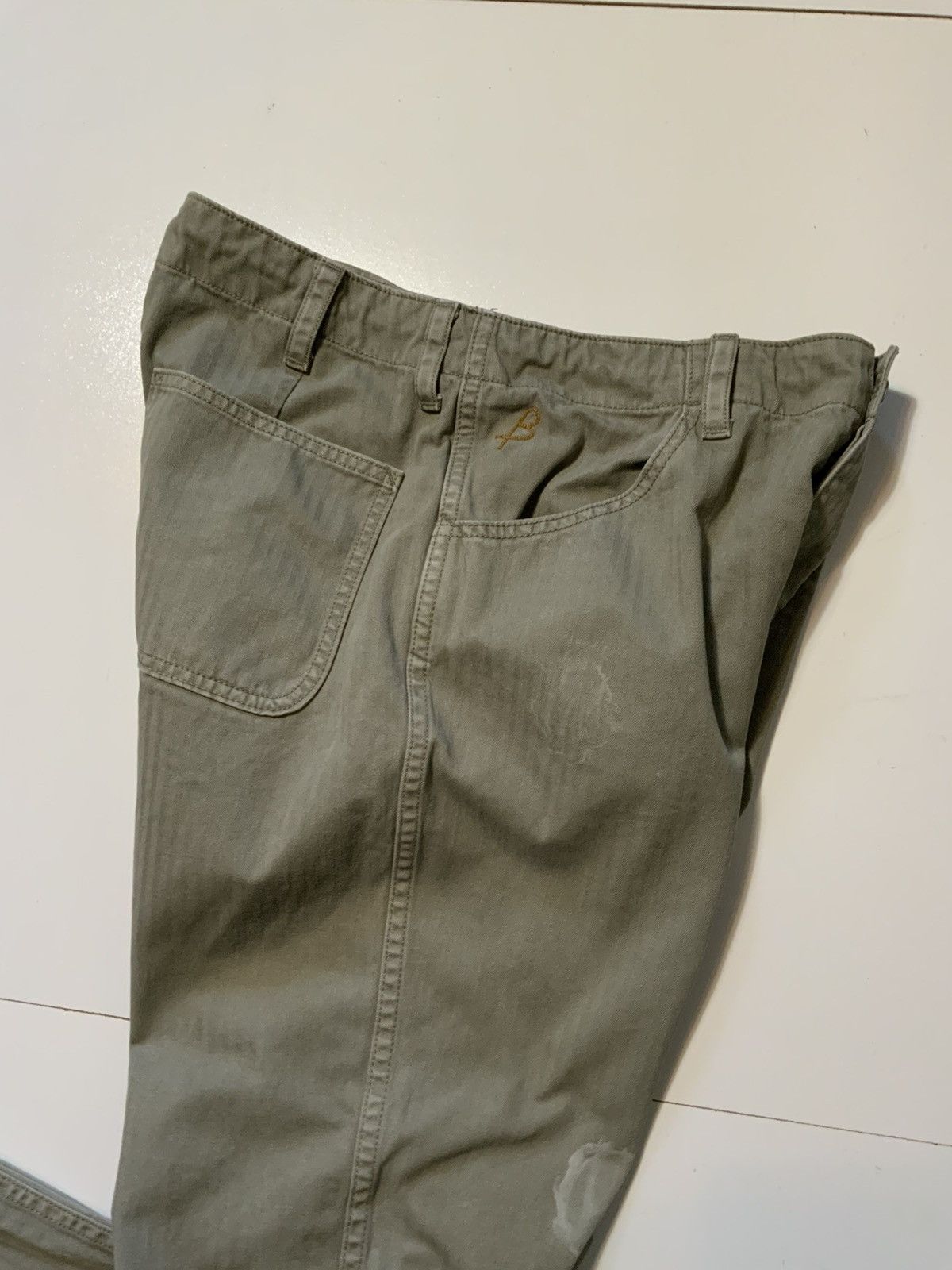 Other Birdwell Beach Britches HBT Herringbone Button Fly Pants Size US 31 - 10 Thumbnail