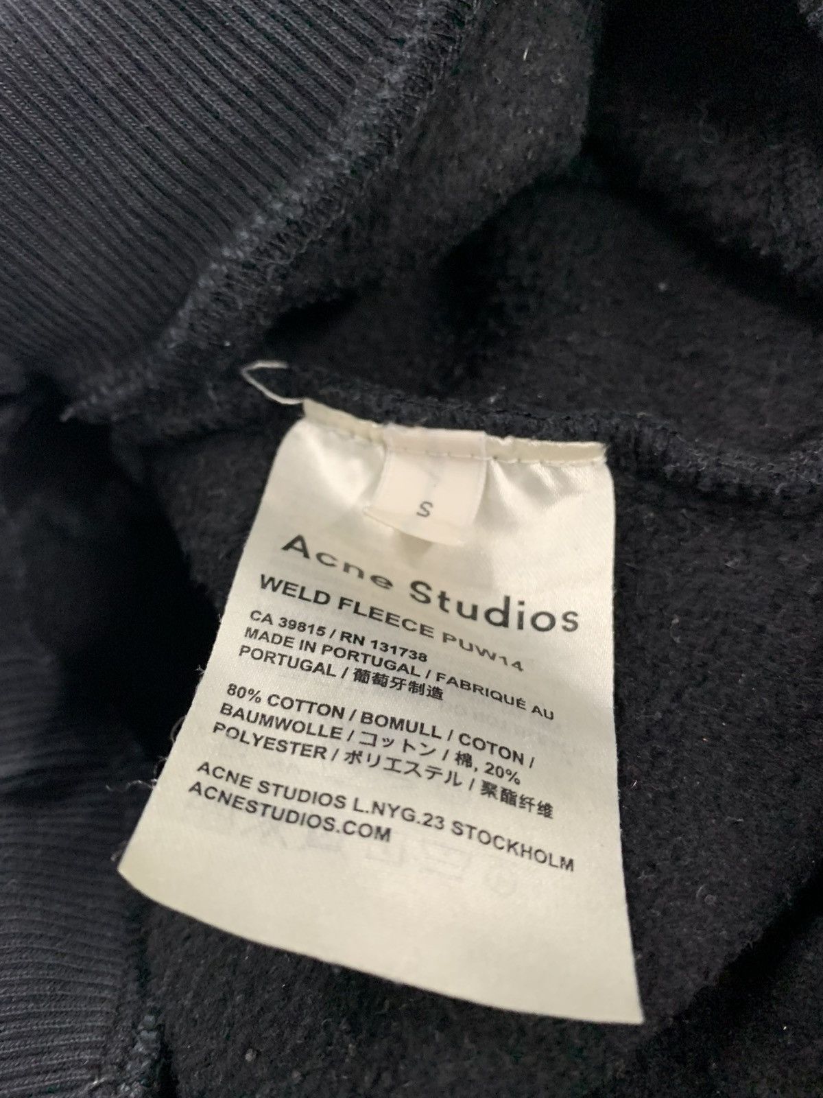 Acne Studios Acne Studios Weld Fleece PUW14 Black Sweatpants Size 25" / US 0 / IT 36 - 4 Thumbnail