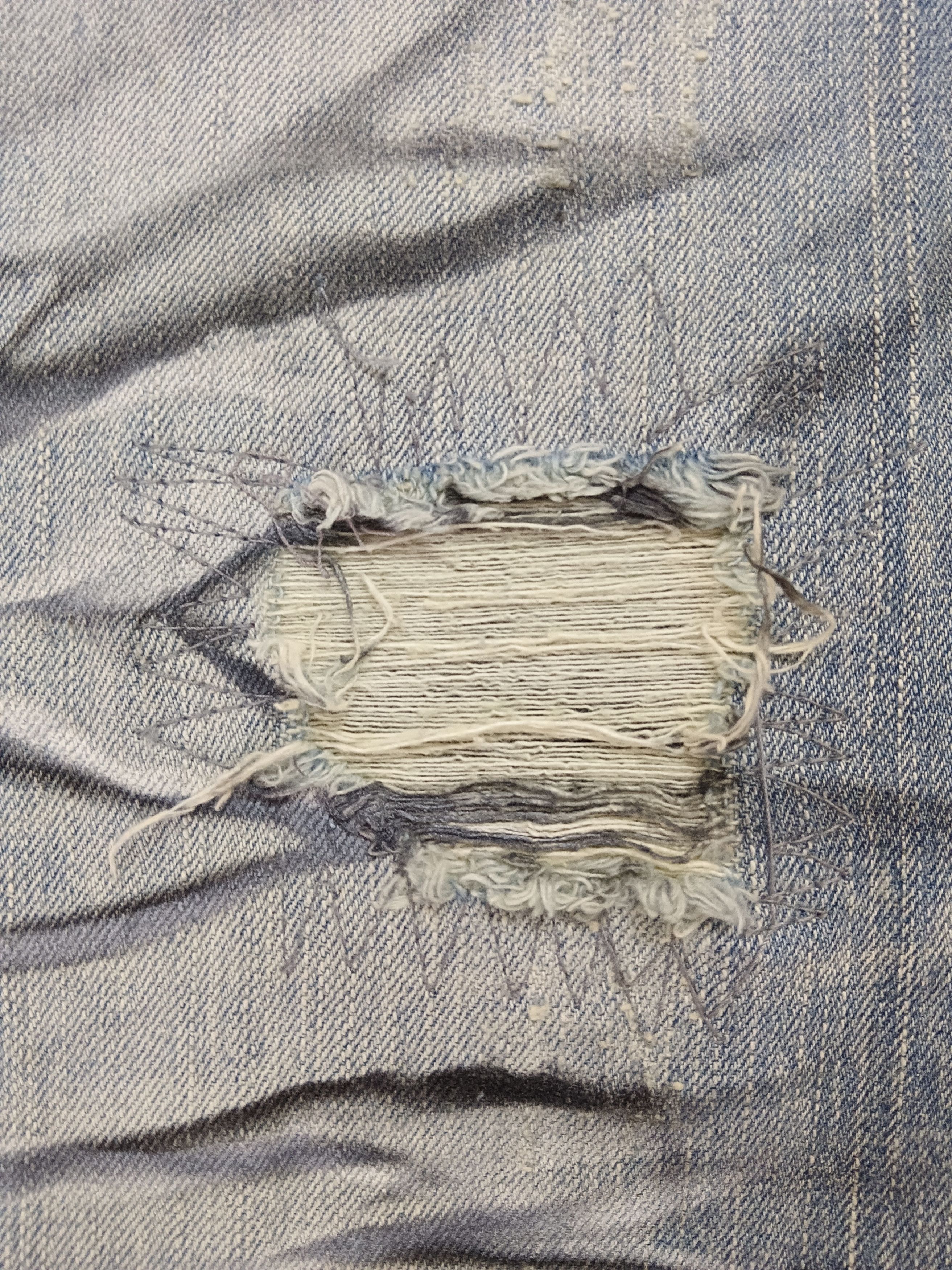 If Six Was Nine × Japanese Brand Neutral Infinity Clawmark Seditionaries Distressed Denim Size US 29 - 10 Thumbnail