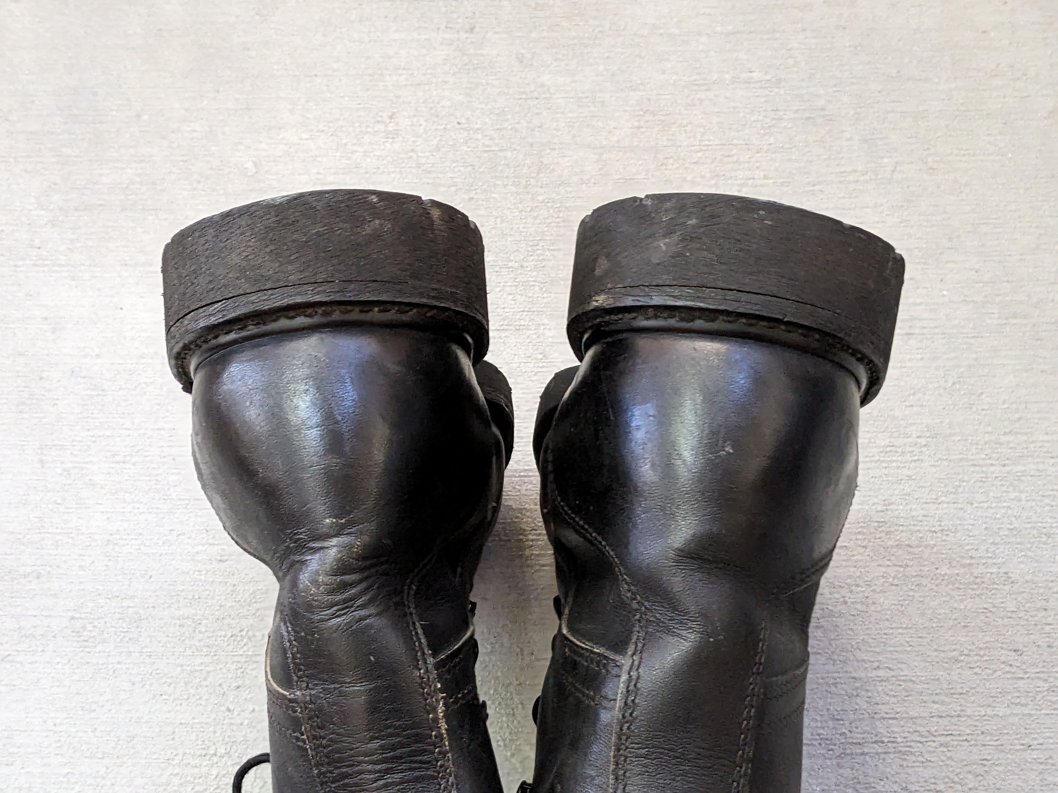 Genuine Leather × Vintage Vintage Combat Boots Black 11.5 Narrow Leather Biker Chunky Size US 11.5 / EU 44-45 - 14 Thumbnail