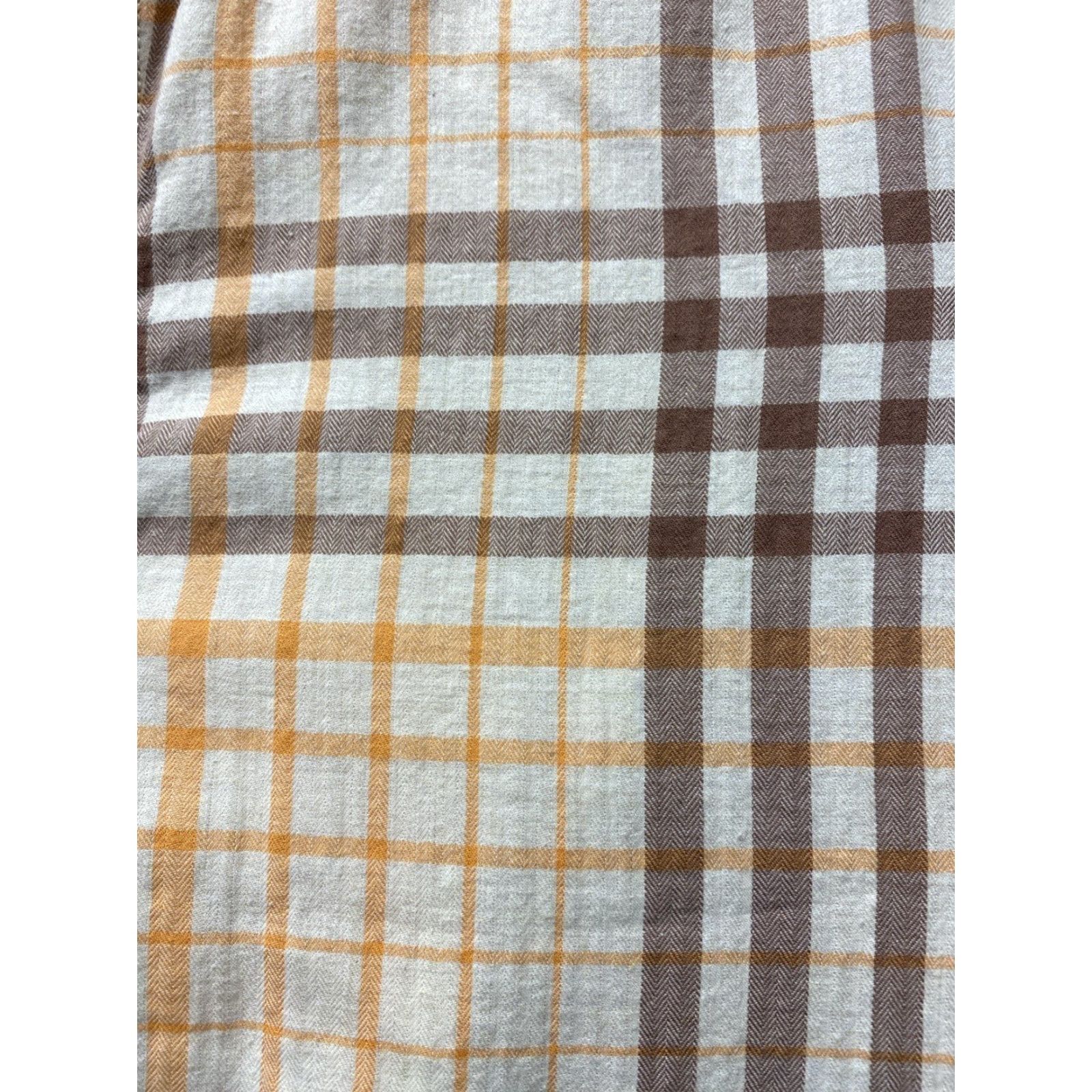 Eddie Bauer EDDIE BAUER Button Shirt Men’s M Brown Peach Plaid LS Shirt Large Light Size US M / EU 48-50 / 2 - 4 Thumbnail