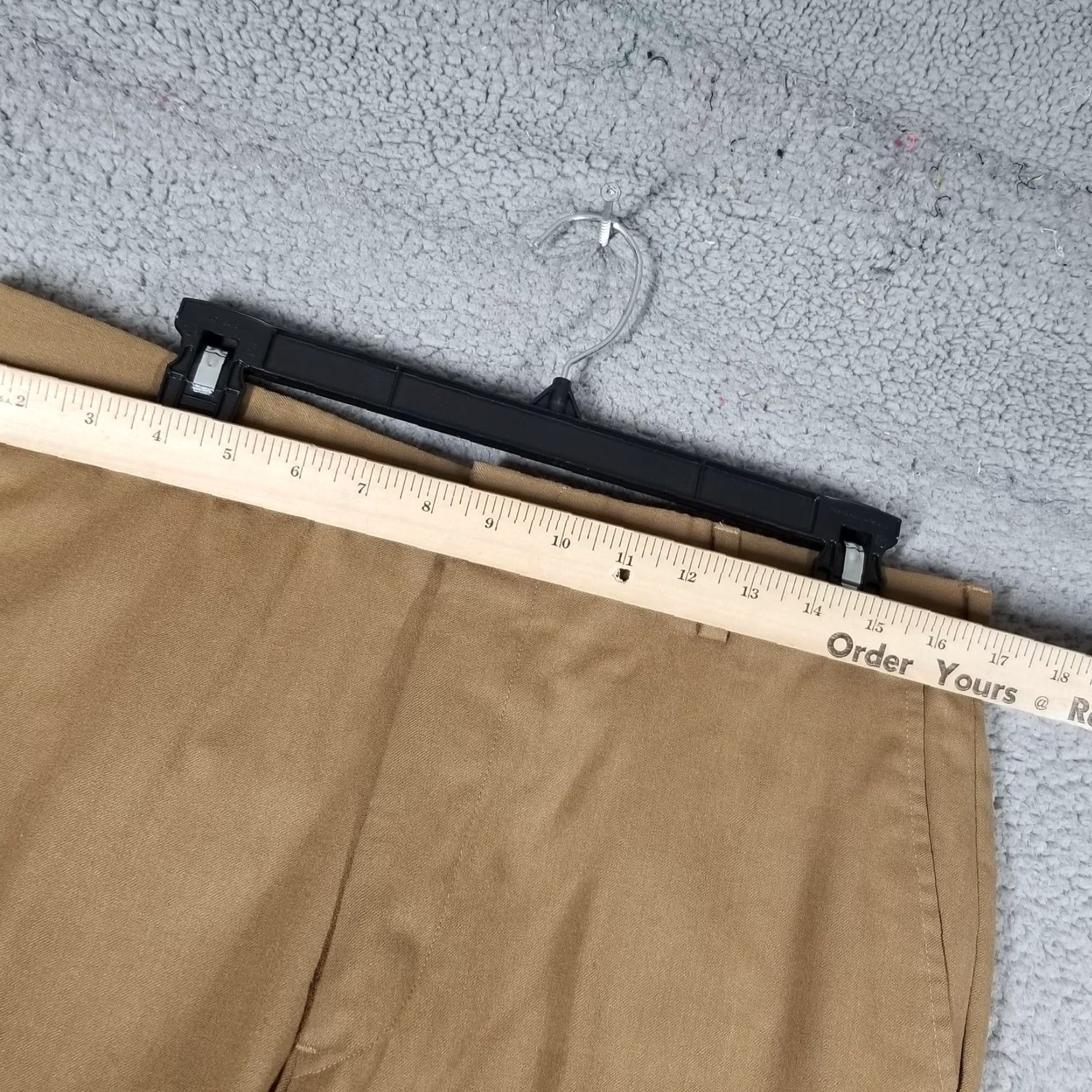 Vintage VINTAGE John Alexander Dress Pants Mens 34 Khaki Tan Wool Flat Front Trousers Made USA Mens Size US 34 / EU 50 - 2 Thumbnail