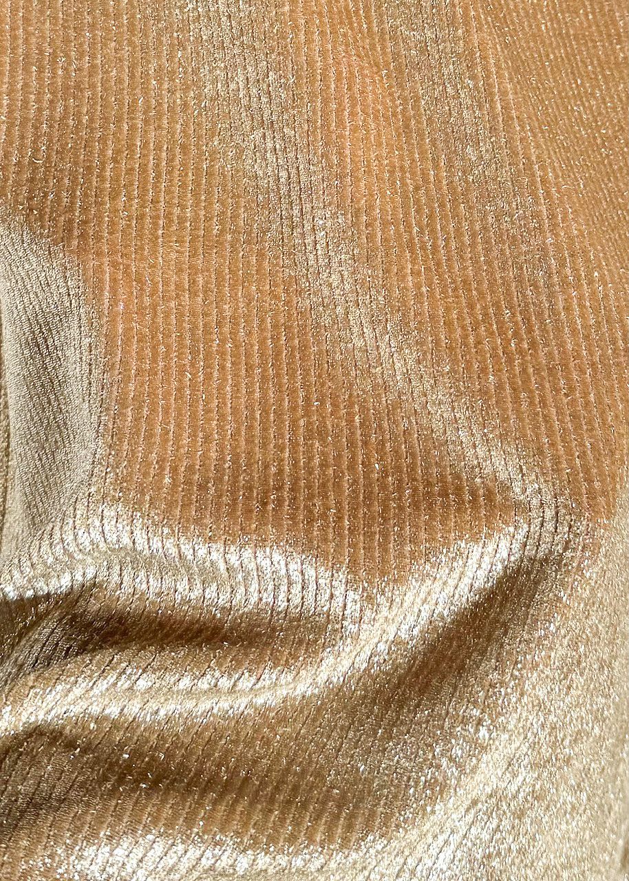 Brunello Cucinelli Brunello Cucinelli Metallic Gold Velvet Chenille Tank Top Size M / US 6-8 / IT 42-44 - 4 Thumbnail