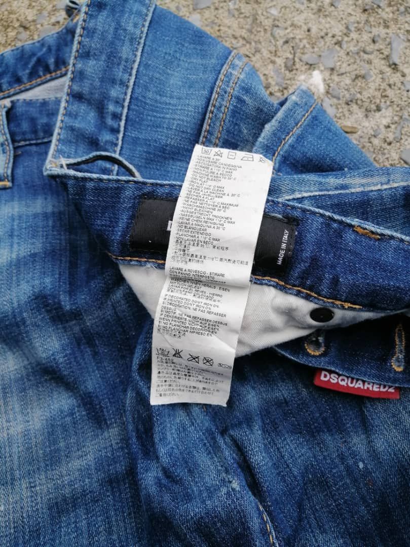 Dsquared2 Dsquared2 Blue J-Cotton Distressed Denim Jeans Size US 32 / EU 48 - 4 Thumbnail