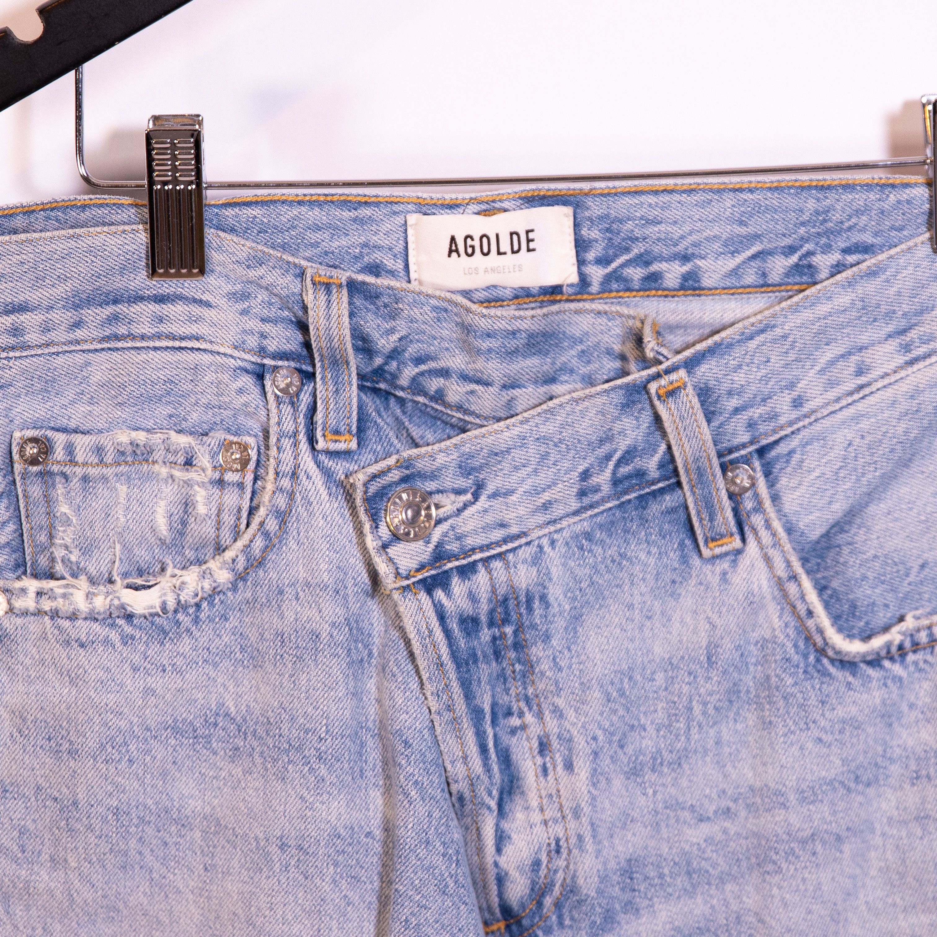 Agolde Agolde Criss Cross Upsized Jean High Rise Cross Size 23" - 2 Thumbnail