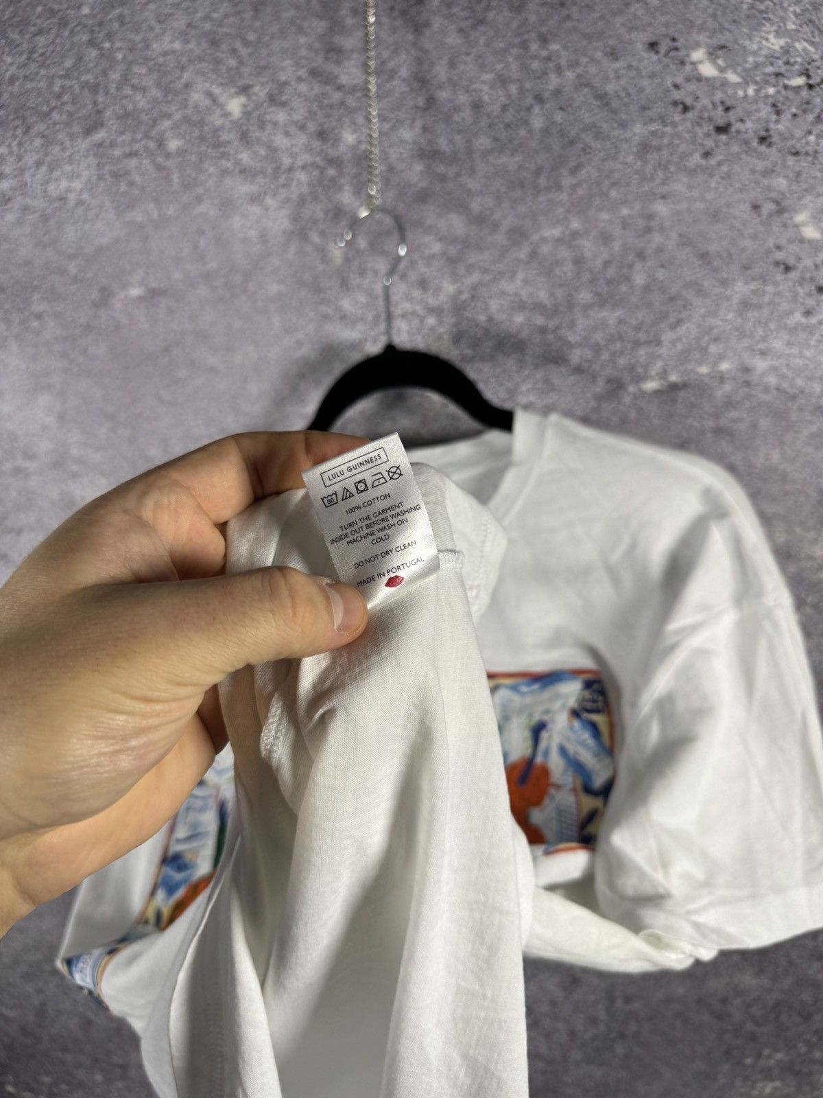 Designer × Japanese Brand × Vintage Lulu Guinness Cartoon Printed White T Shirt Oldmoney Size L / US 10 / IT 46 - 9 Thumbnail