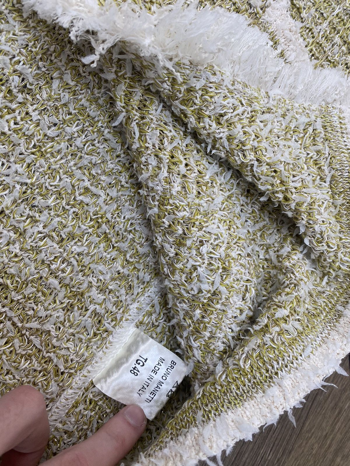 Designer × Vintage Vintage Bruno Manetti Womens Cotton Knit LS Cardigan Size XL / US 12-14 / IT 48-50 - 11 Thumbnail