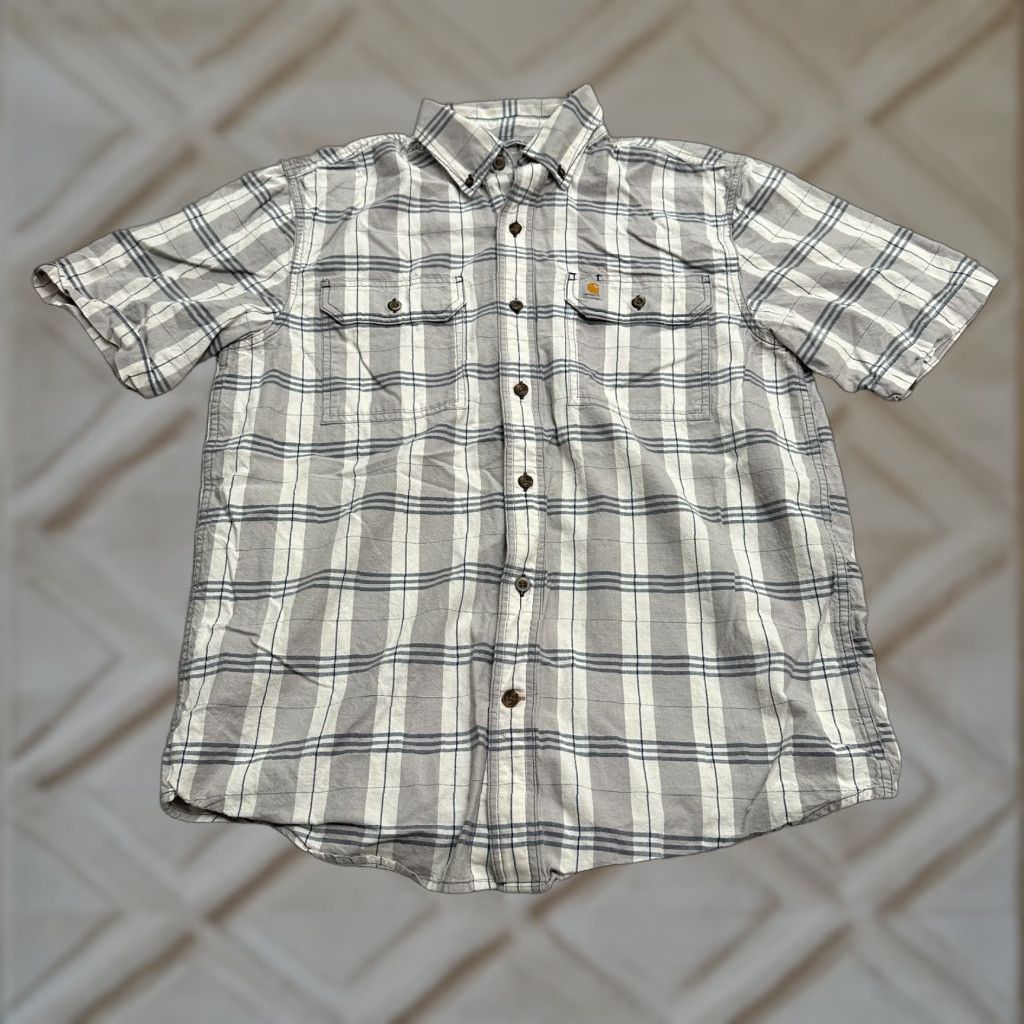 Carhartt Carhartt Original Fit Button Down Shirt Mens Medium Multi Plaid Short Sleeve Top Size US M / EU 48-50 / 2 - 1 Thumbnail