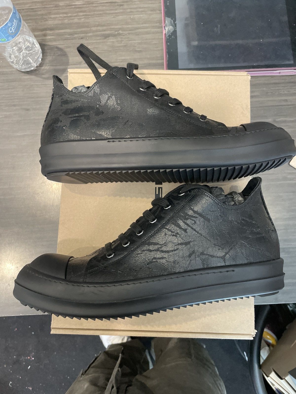 Rick Owens Drkshdw Rick Owens DRKSHDW Porterville Triple Black 11 Size US 11 / EU 44 - 2 Thumbnail