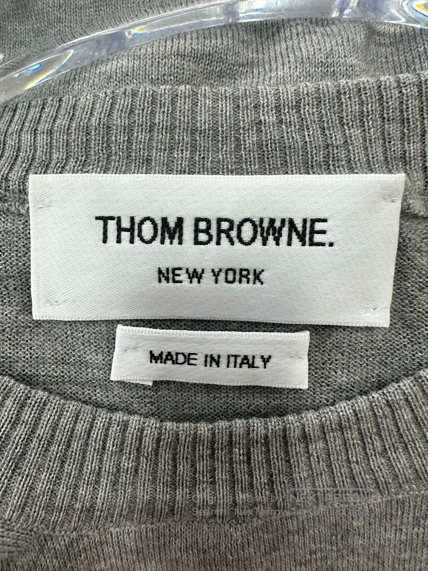 Thom Browne Thom Browne Gray classic striped knit sweater| Size US L / EU 52-54 / 3 - 3 Thumbnail