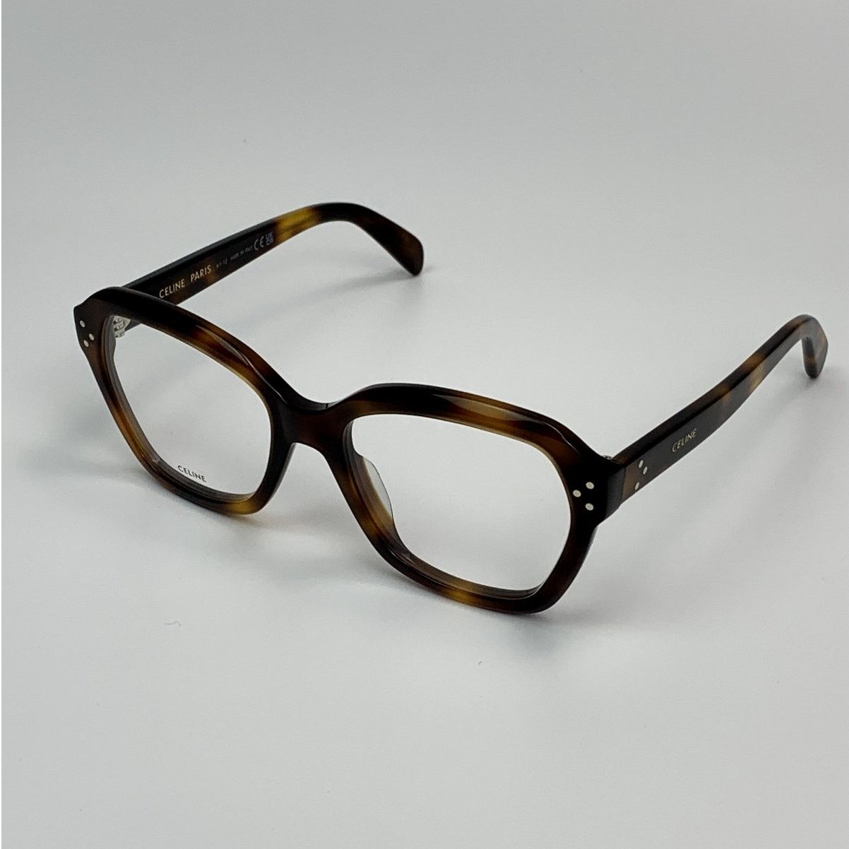 Celine NEW Celine CL50100I 54053 Geometric Shiny Havana Authentic Size ONE SIZE - 3 Thumbnail