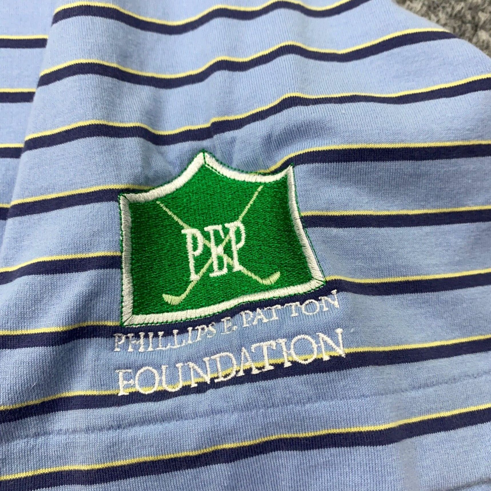 Ralph Lauren VINTAGE Ralph Lauren Polo Golf Shirt Mens Large Blue Striped Cotton Short Sleeve Collared Pullover Activewear Casual Summer Size US L / EU 52-54 / 3 - 5 Thumbnail