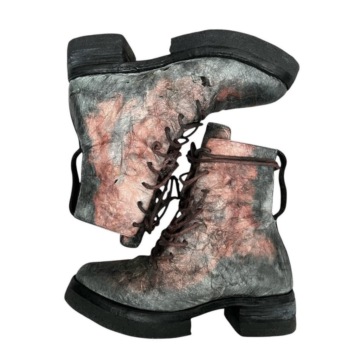 Carol Christian Poell Ccp paper dart combat boots Size US 10 / EU 43 - 1 Thumbnail