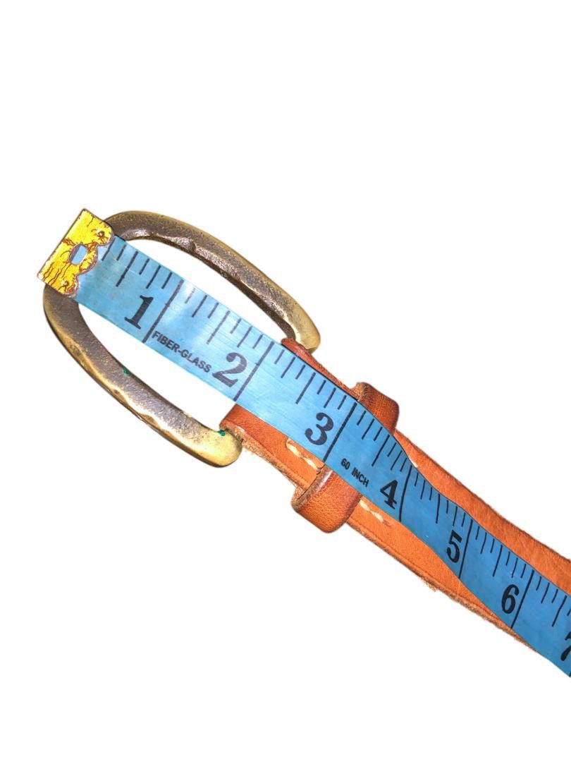 Japanese Brand Kapital Leather Belt Solib Brass Buckle Belt Size ONE SIZE - 10 Thumbnail