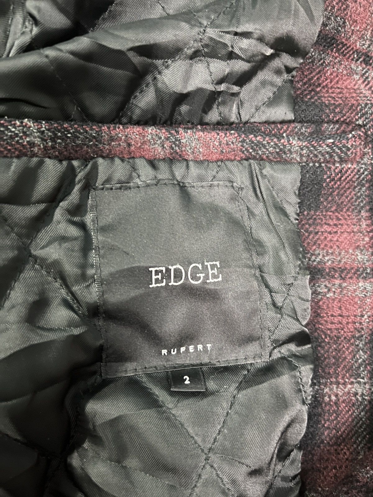 Japanese Brand × Vintage Edge Rupert Plaid Wool Jacket Removable Hoodie Size S / US 4 / IT 40 - 9 Thumbnail