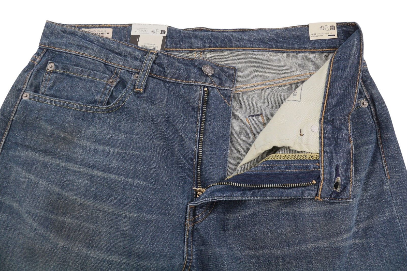 Levi's 527 W34/L32 Slim Bootcut Faded Blue Jeans 87075 Size US 34 / EU 50 - 4 Thumbnail