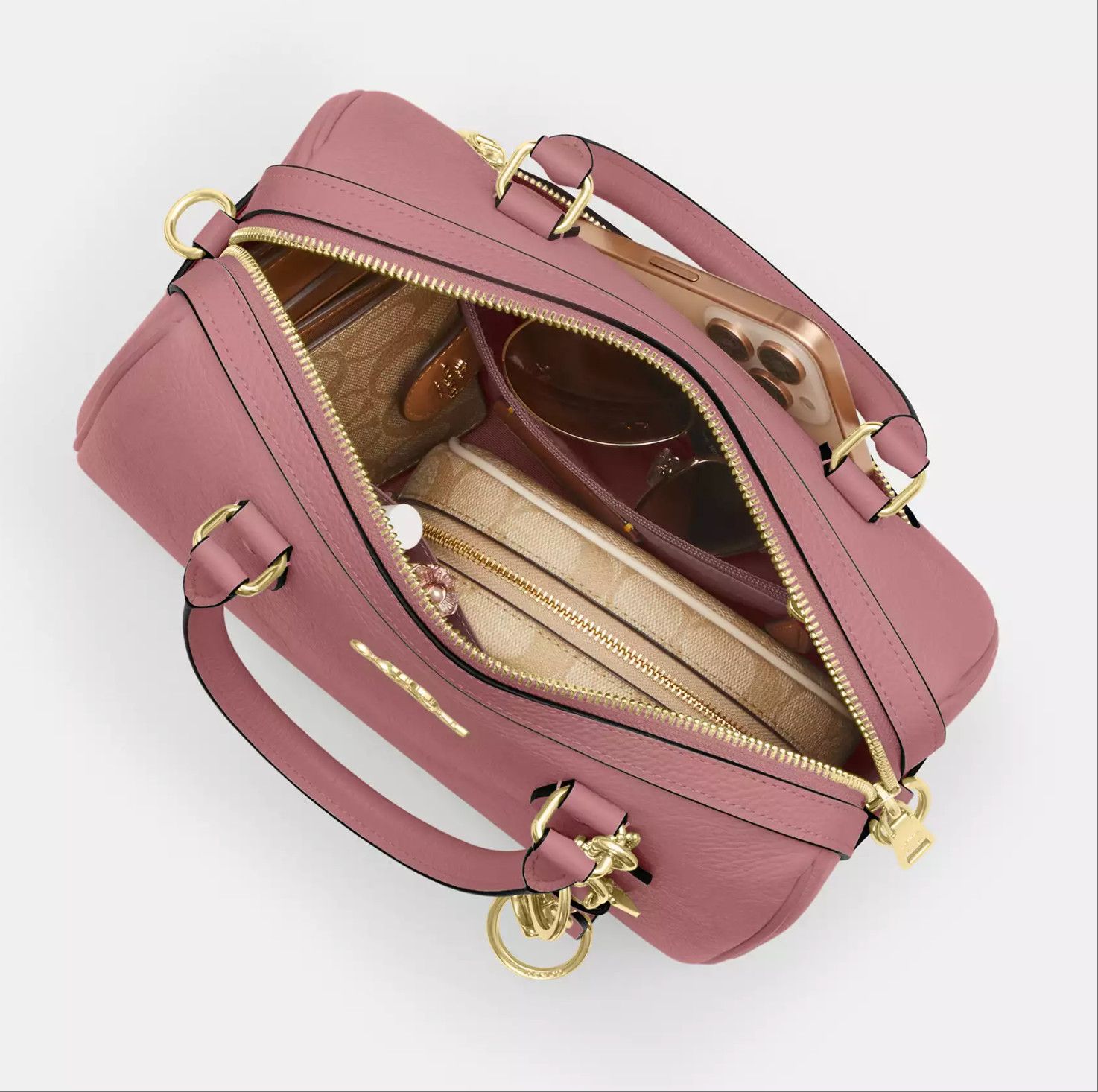 Coach Rowan Satchel Bag In Signature Leather CCD50 Size ONE SIZE - 14 Thumbnail