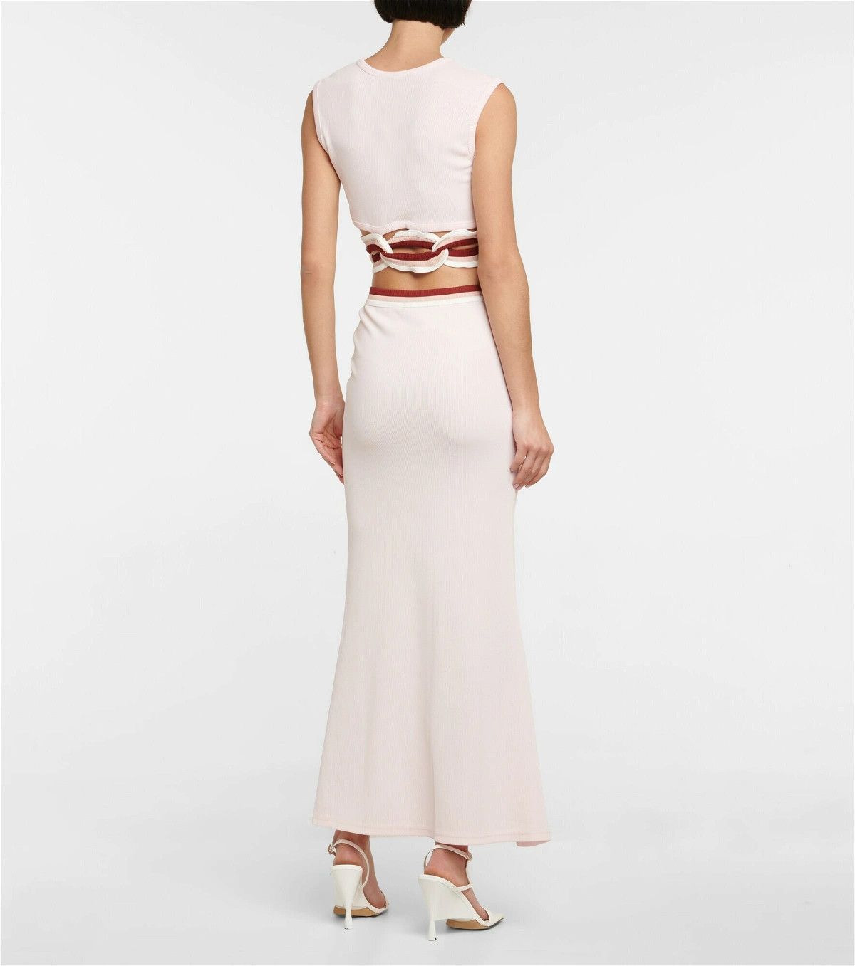 Christopher Esber o1mle0524 Linked Chain Skirt in Light Pink Size 28" / US 6 / IT 42 - 3 Thumbnail