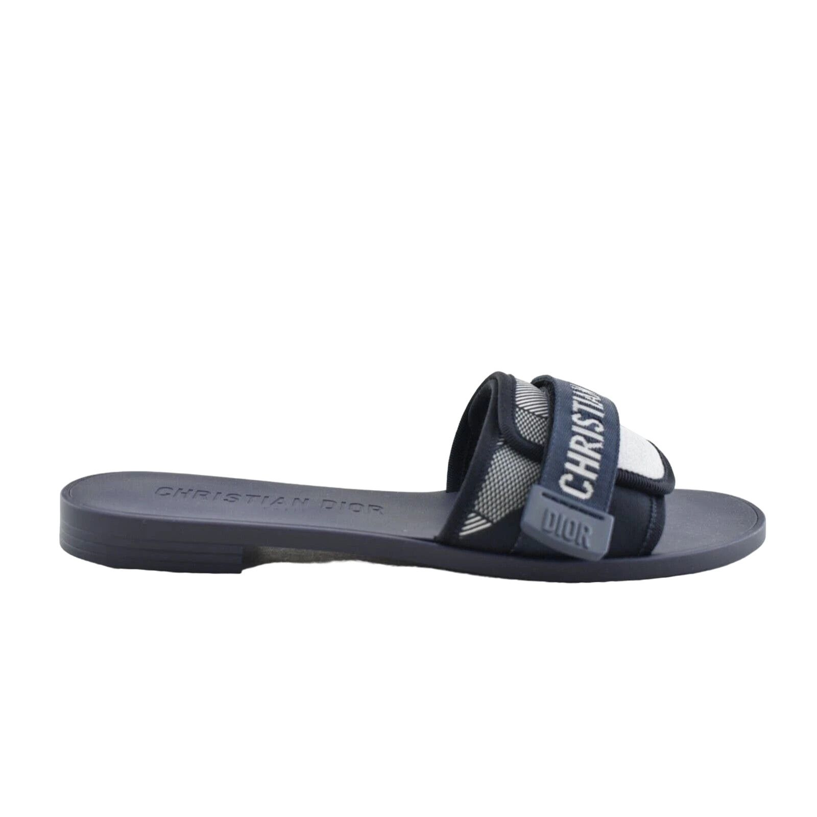 Dior Dio(r)evolution Dway Rubber Logo Slide Mule Flat Sandal 37 Size US 7 / IT 37 - 5 Thumbnail