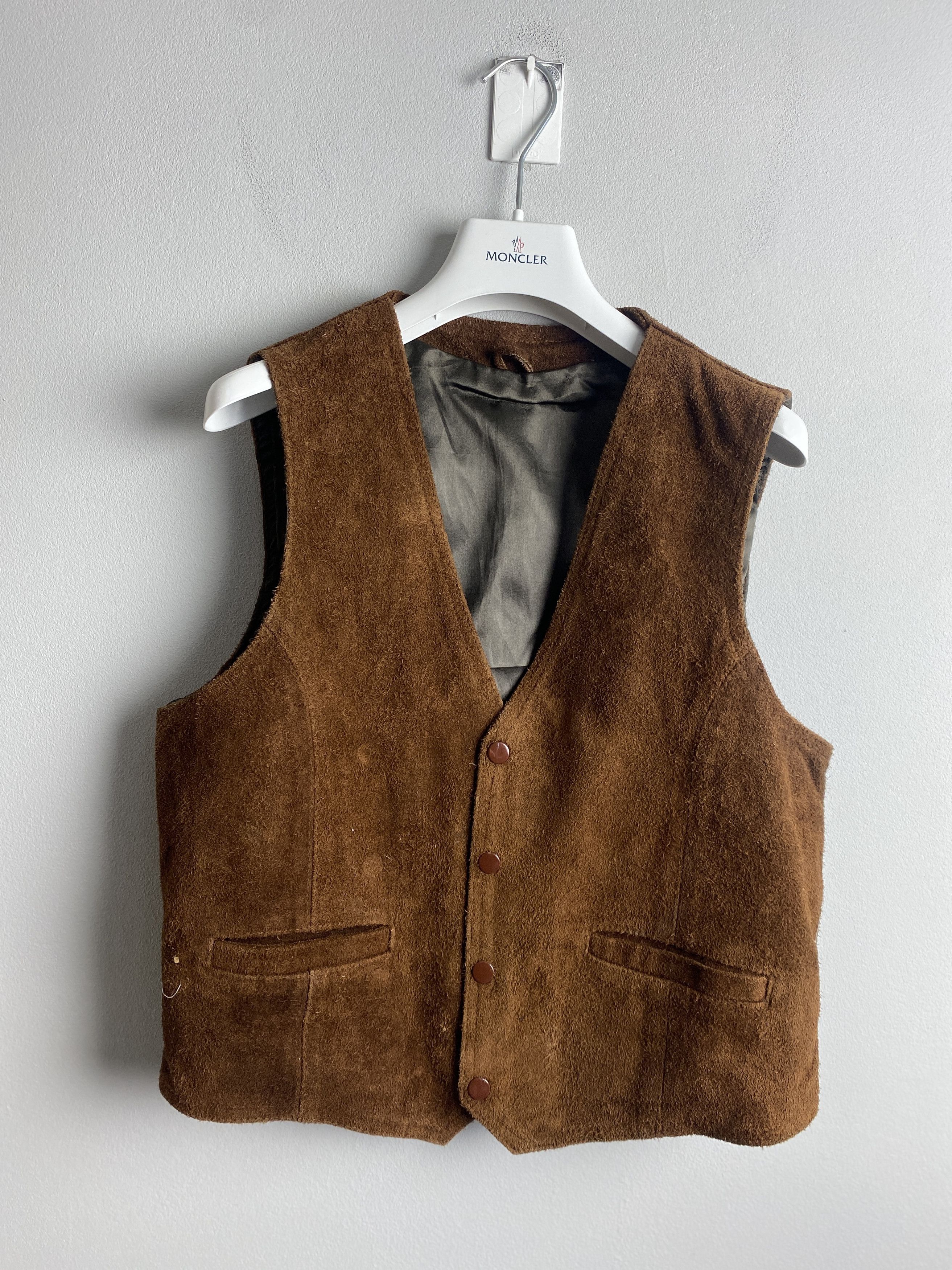 Leather × Vintage Vintage leather vest jacket Size US S / EU 44-46 / 1 - 1 Thumbnail