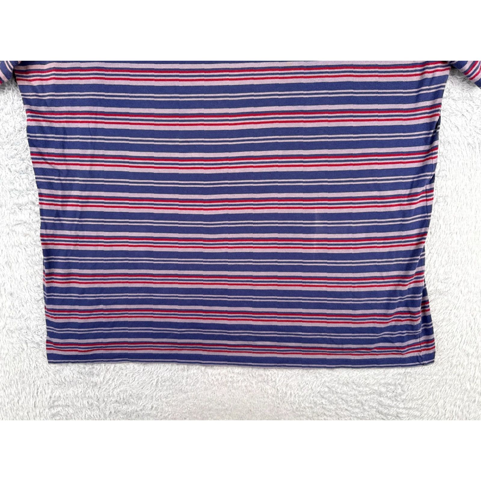 Ralph Lauren VINTAGE Ralph Lauren Shirt Adult XL Blue Red Stripe Cotton Short Sleeve Logo Mens Size US XL / EU 56 / 4 - 5 Thumbnail