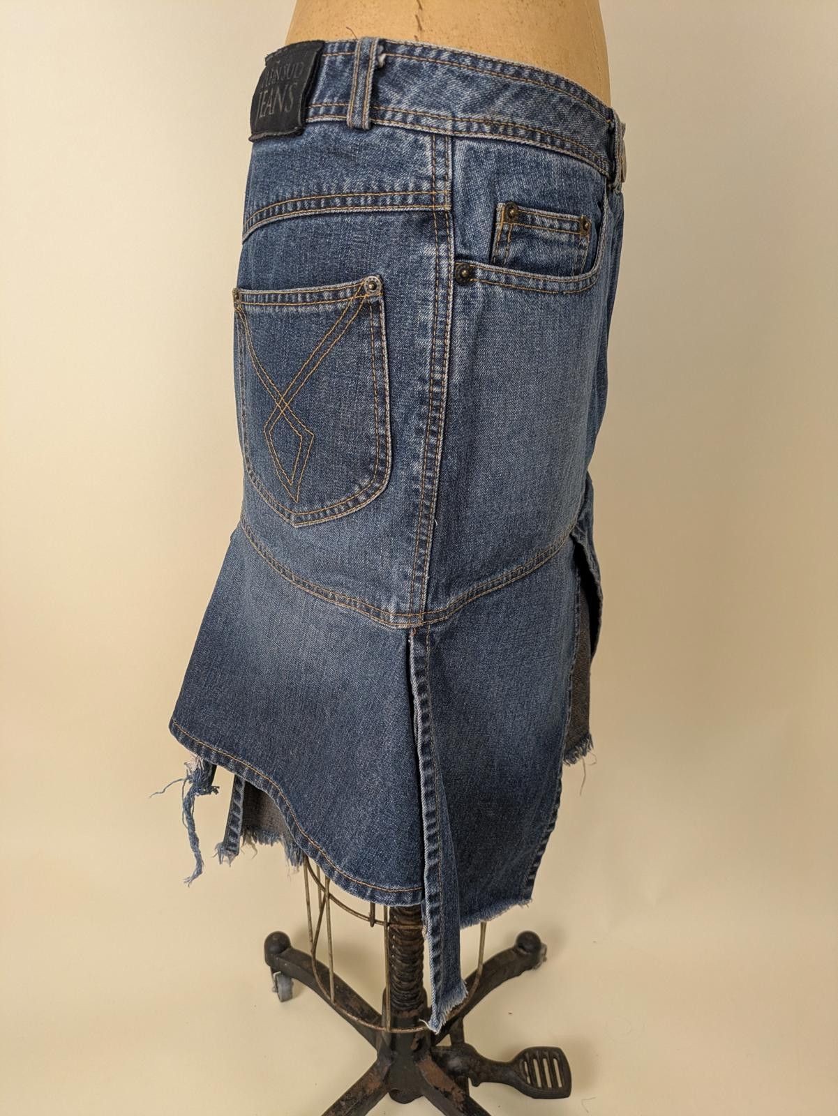 Other Y2K Plein Sud fringe denim skirt Size 28" / US 6 / IT 42 - 6 Thumbnail