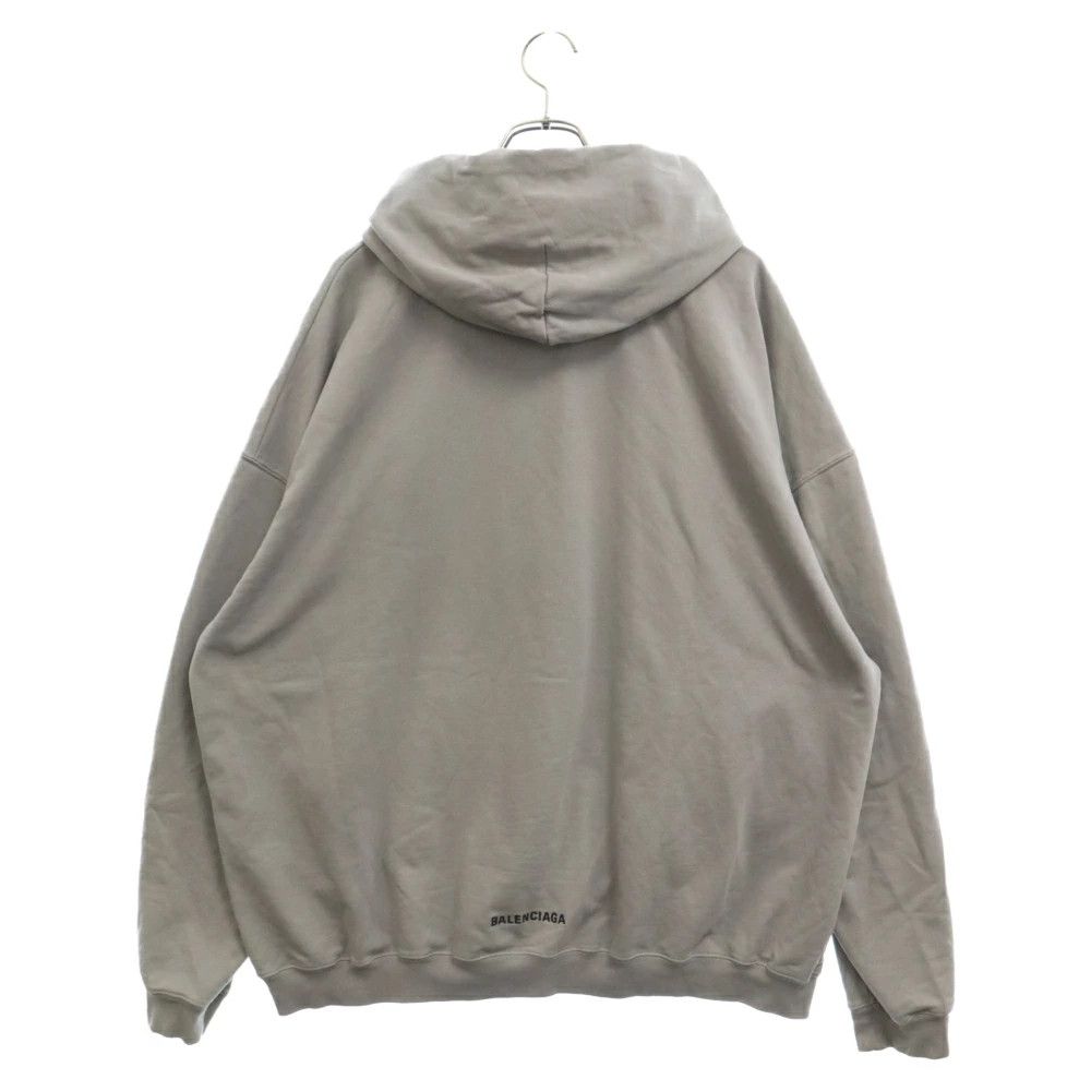 Balenciaga o1bcso1str1224 Large Fit Hoodie in Grey/Black Size US XS / EU 42 / 0 - 2 Thumbnail