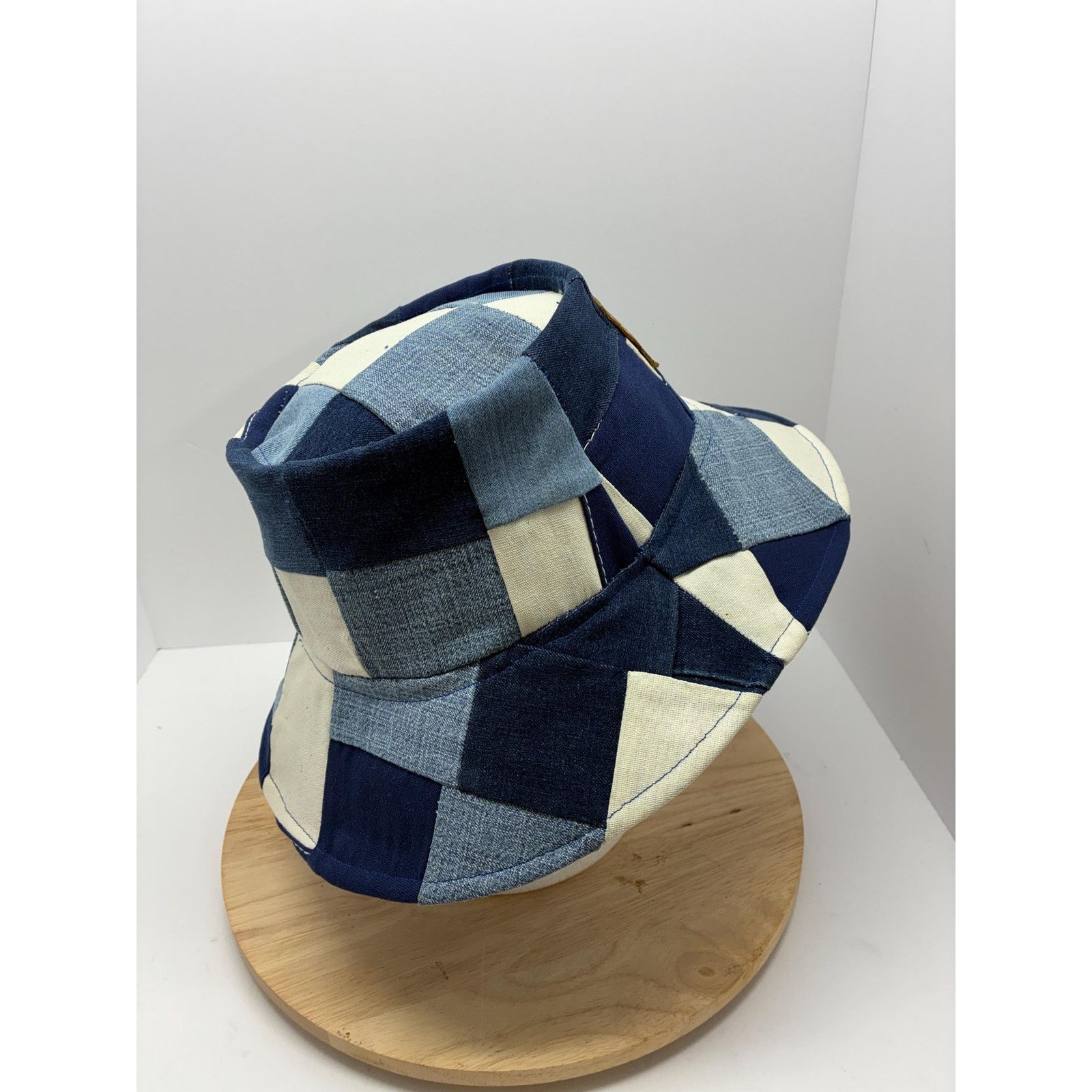 Other Upcycled Denim Patchwork Bucket Hat | Can't Top That Hat Co. Size ONE SIZE - 7 Thumbnail