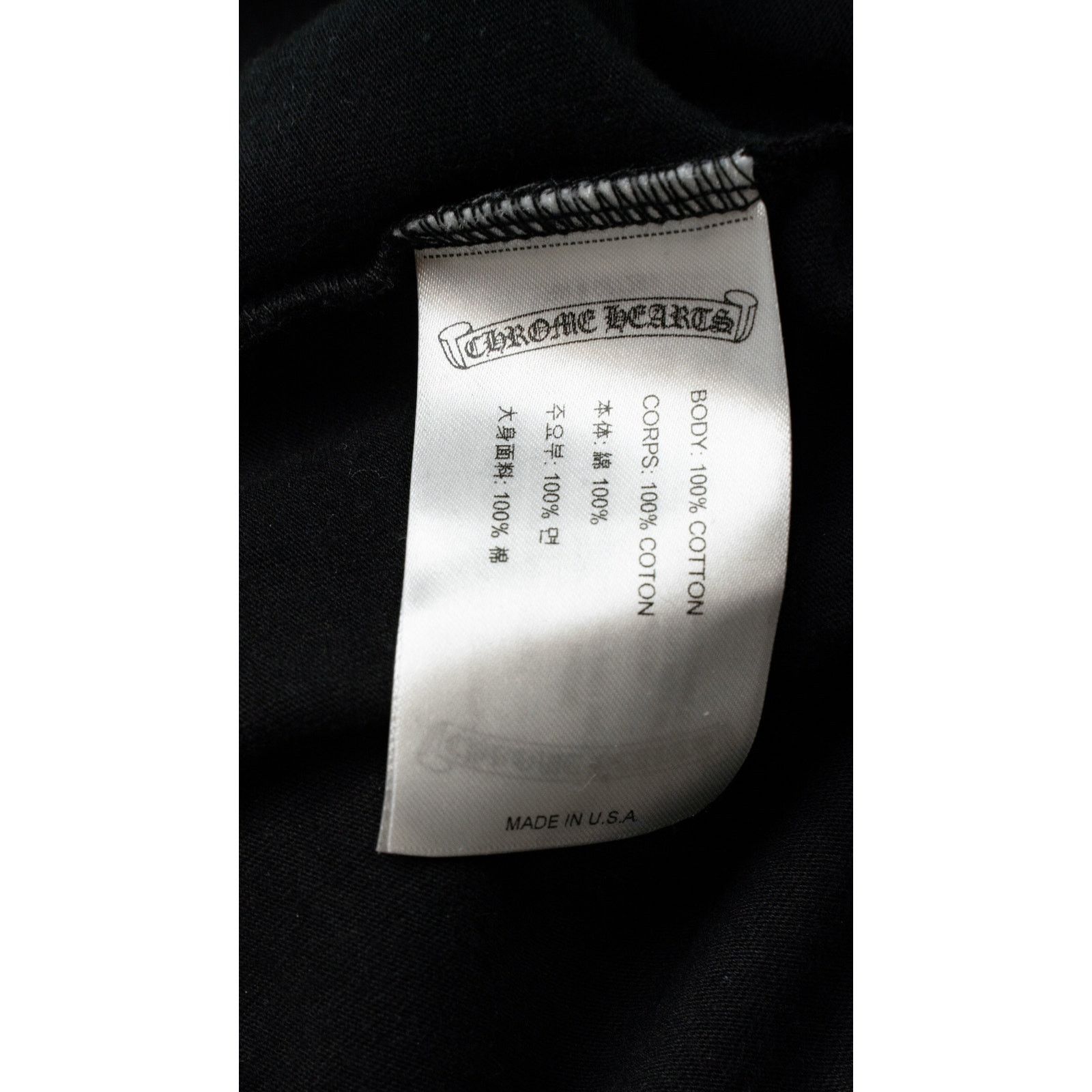 Chrome Hearts Black USA Script Long Sleeve Size US S / EU 44-46 / 1 - 4 Thumbnail