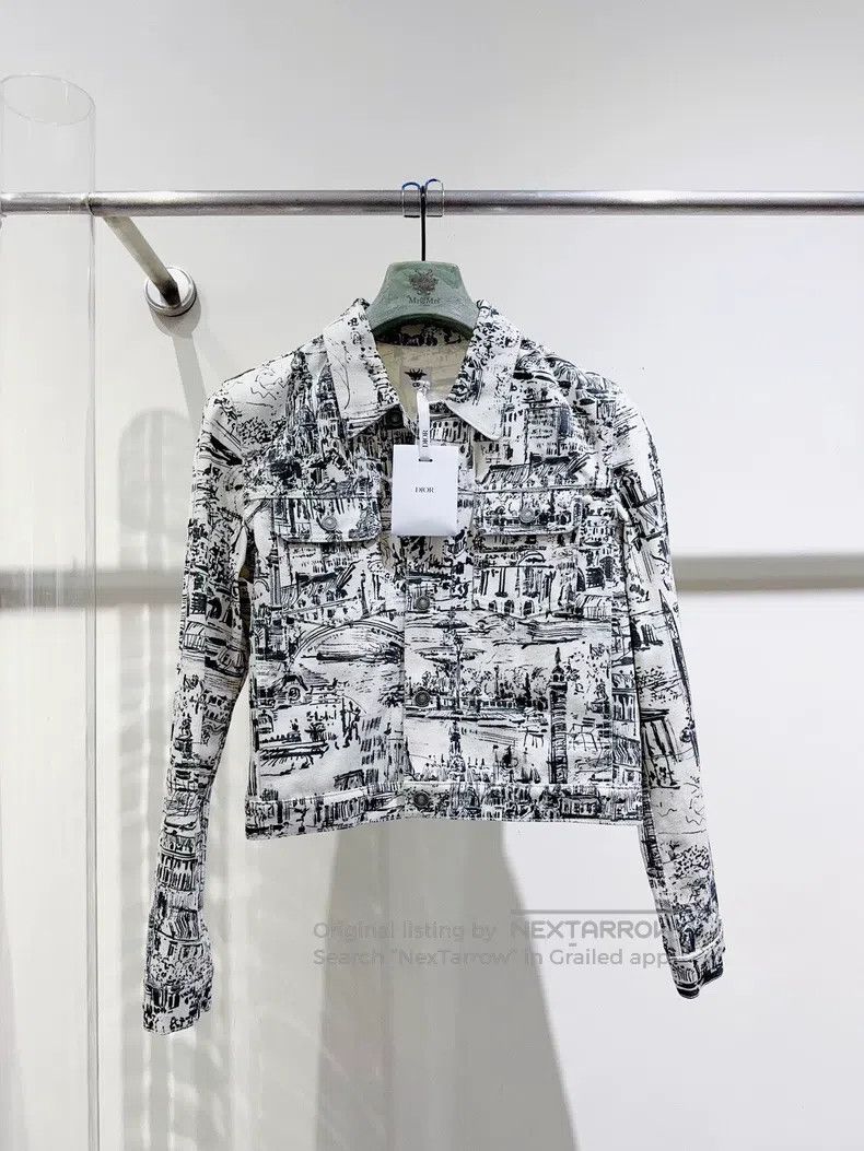 Dior Dior 24 Spring and Summer Paris Map Denim Jacket Size M / US 6-8 / IT 42-44 - 1 Thumbnail