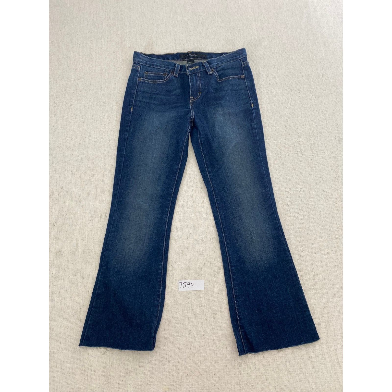 Calvin Klein Calvin Klein Jeans Womens Size 2 Blue Denim Flare Leg Size 26" / US 2 / IT 38 - 12 Thumbnail