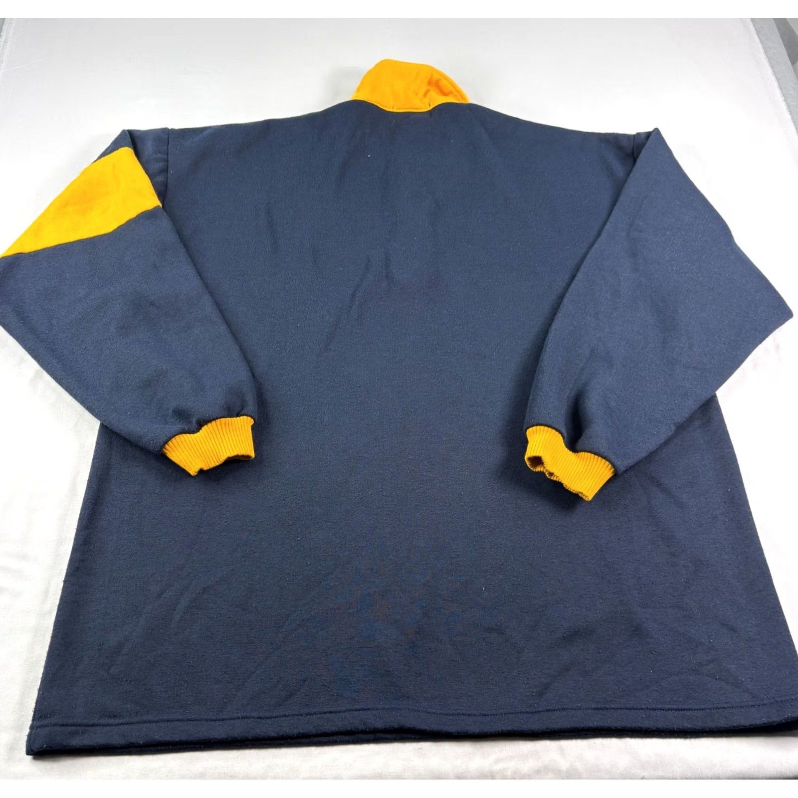 Fubu VINTAGE FUBU Shirt Mens 2XL Blue 90s Sweatshirt Yellow Pullover Hip Hop USA Made Size US XXL / EU 58 / 5 - 7 Thumbnail