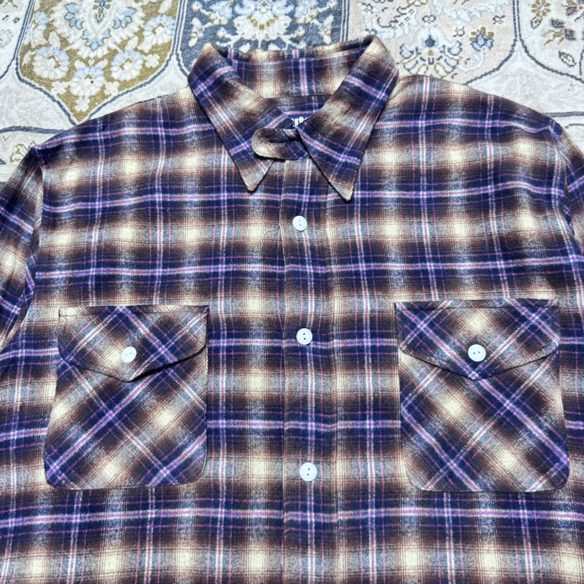 Japanese Brand Nuts And Bones Flannel Shirt Japan Size US L / EU 52-54 / 3 - 3 Thumbnail