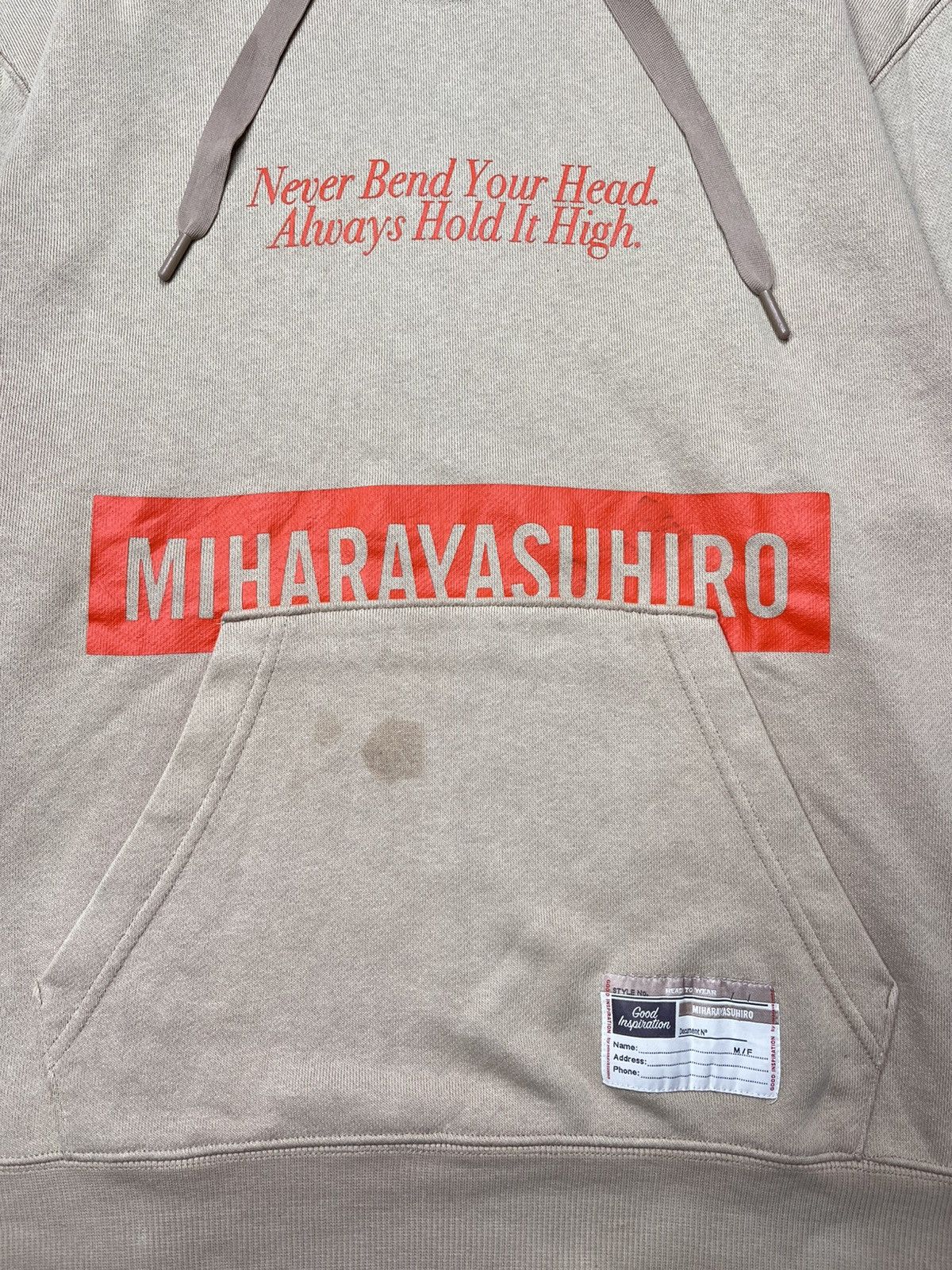 Maison MIHARA YASUHIRO Mihara Yasuhiro Good Inspiration Hoodie Size US L / EU 52-54 / 3 - 5 Thumbnail
