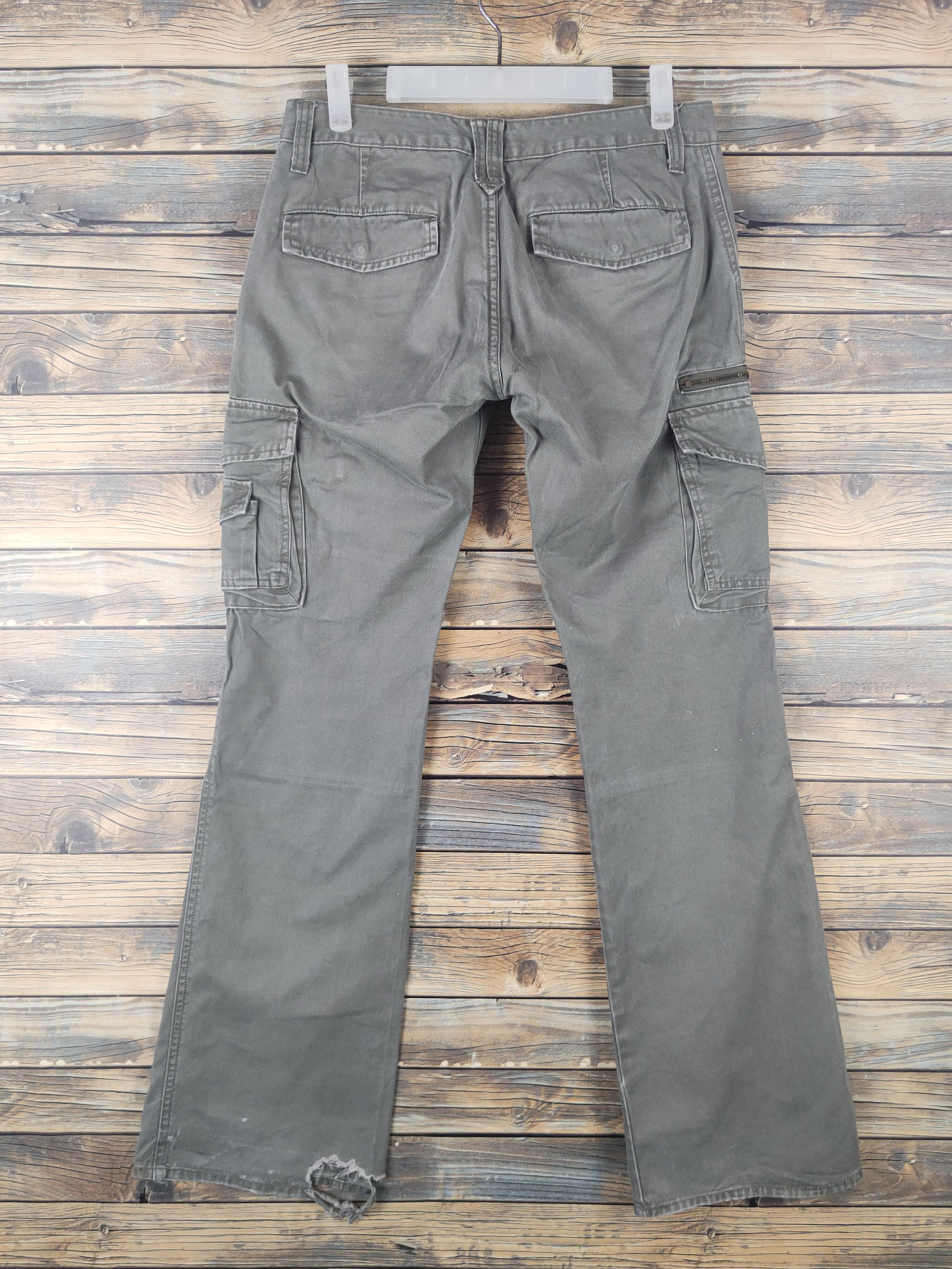 Japanese Brand DL Root Three Olive Multipocket Tactical Cargo Pants #1878 Size US 30 / EU 46 - 7 Thumbnail