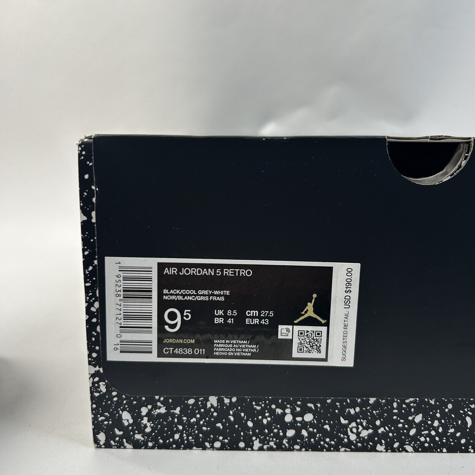 Nike Nike Air Jordan 5 Retro “Moonlight/Oreo” 2024 Size US 9.5 / EU 42-43 - 8 Thumbnail
