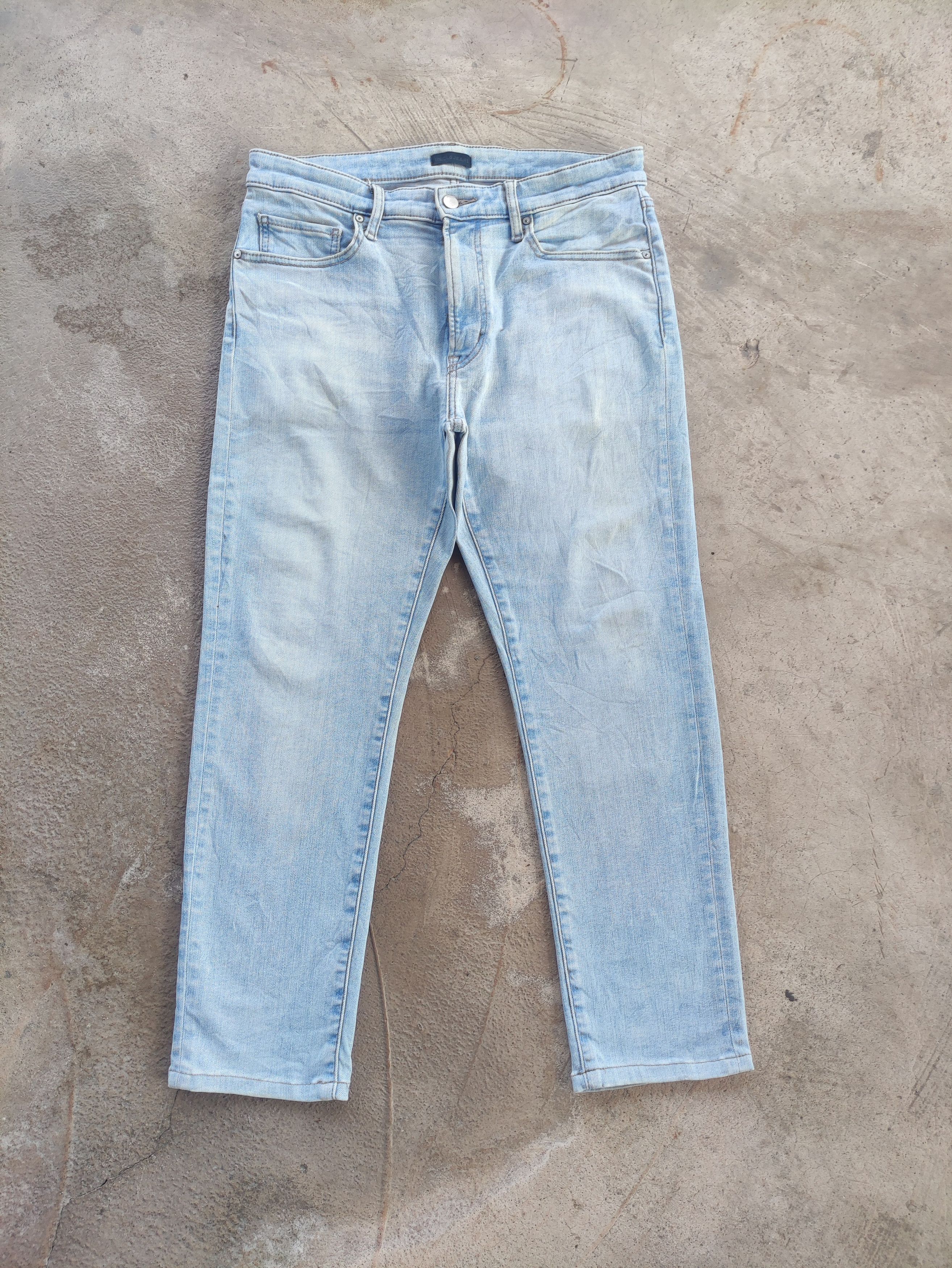 Japanese Brand Vintage Japanese Jean Distressed Faded Denim Pants Size US 33 - 1 Thumbnail