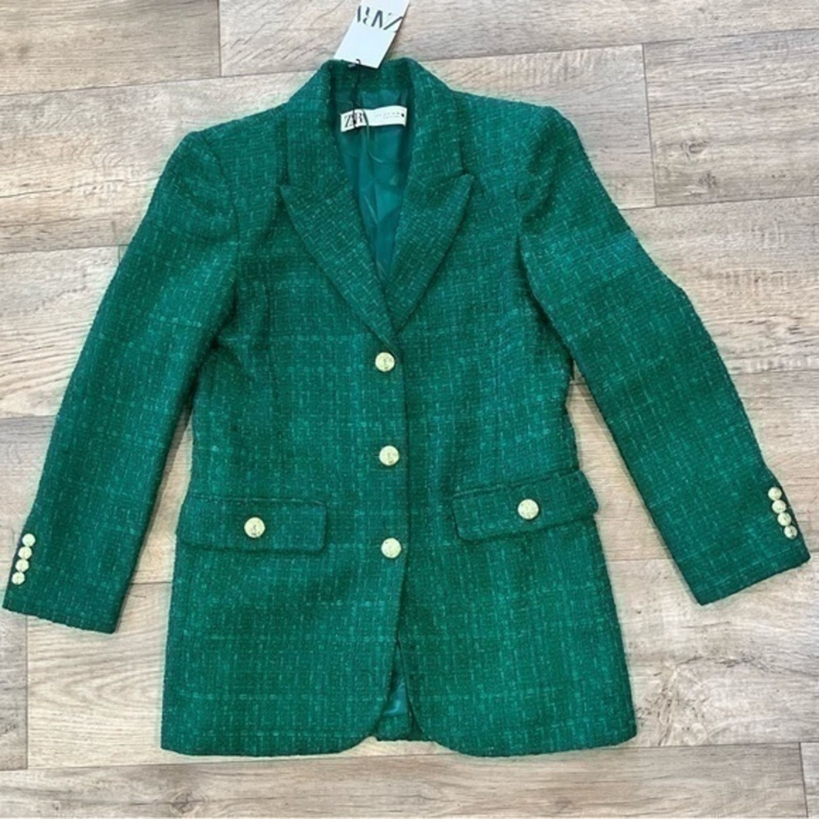 Zara ZARA BLOGGER FAVE!!! Blazer with Contrast Buttons NWT Size S / US 4 / IT 40 - 21 Thumbnail
