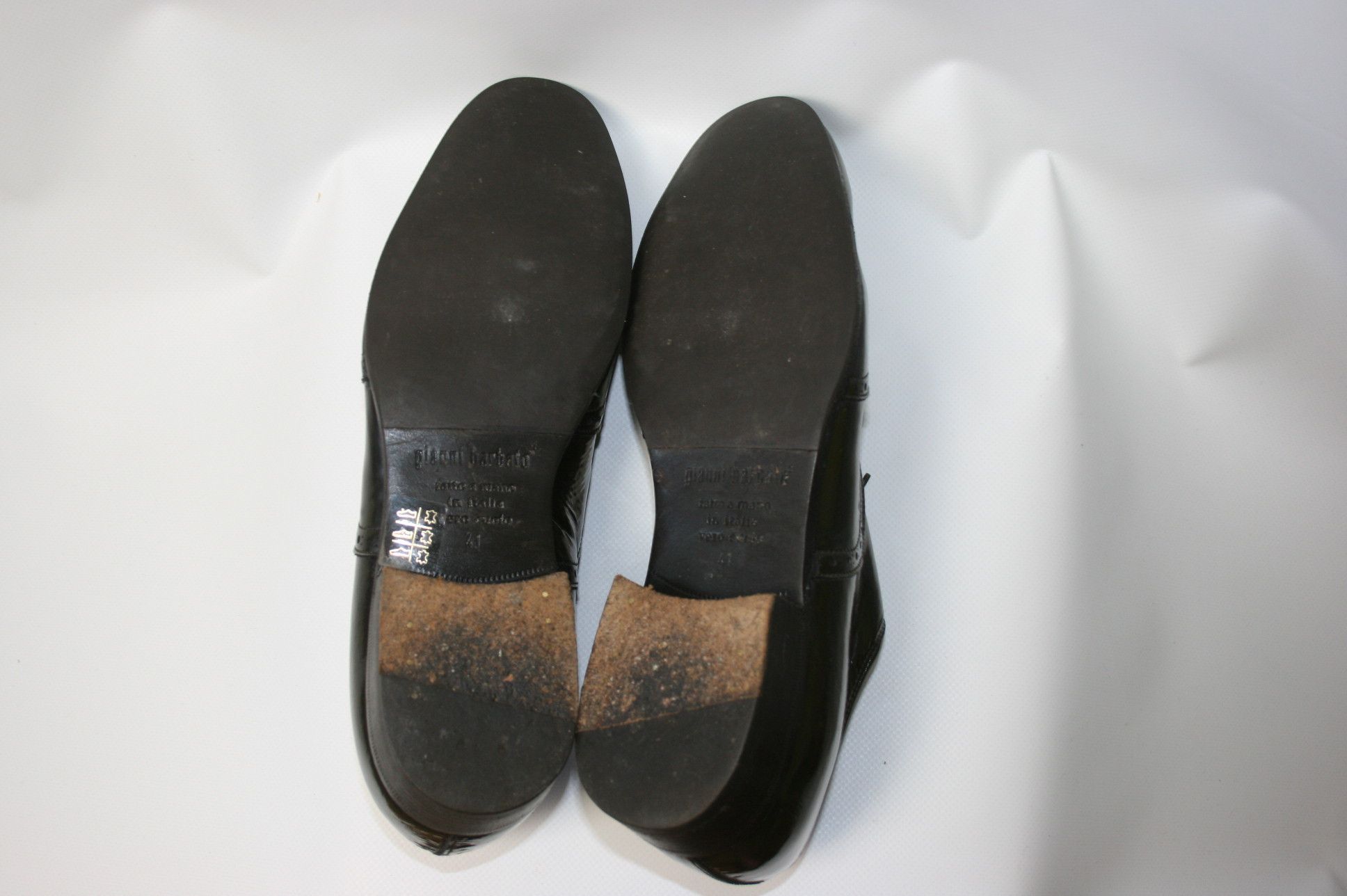 Gianni Barbato Patent Leather Derby Shoes Size US 8 / EU 41 - 8 Thumbnail