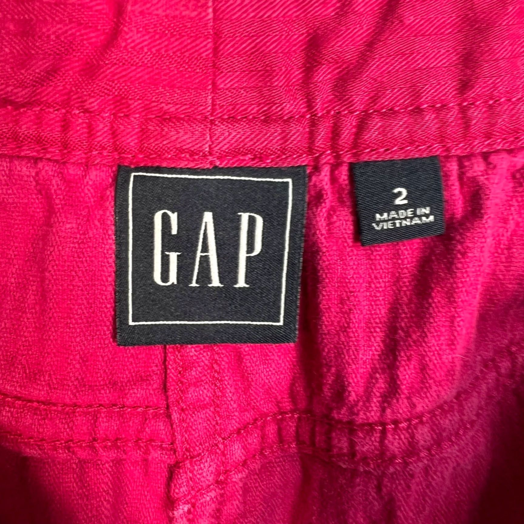 Gap Gap Womens Size 2 Corduroy Mini Skirt Pink Cotton Casual Size 26" / US 2 / IT 38 - 3 Thumbnail